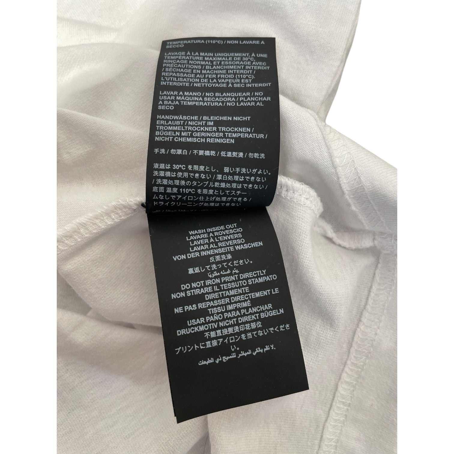 Palm Angels/T-Shirt/S/Cotton/WHT/St. Barth Teal Spray Heart view 4