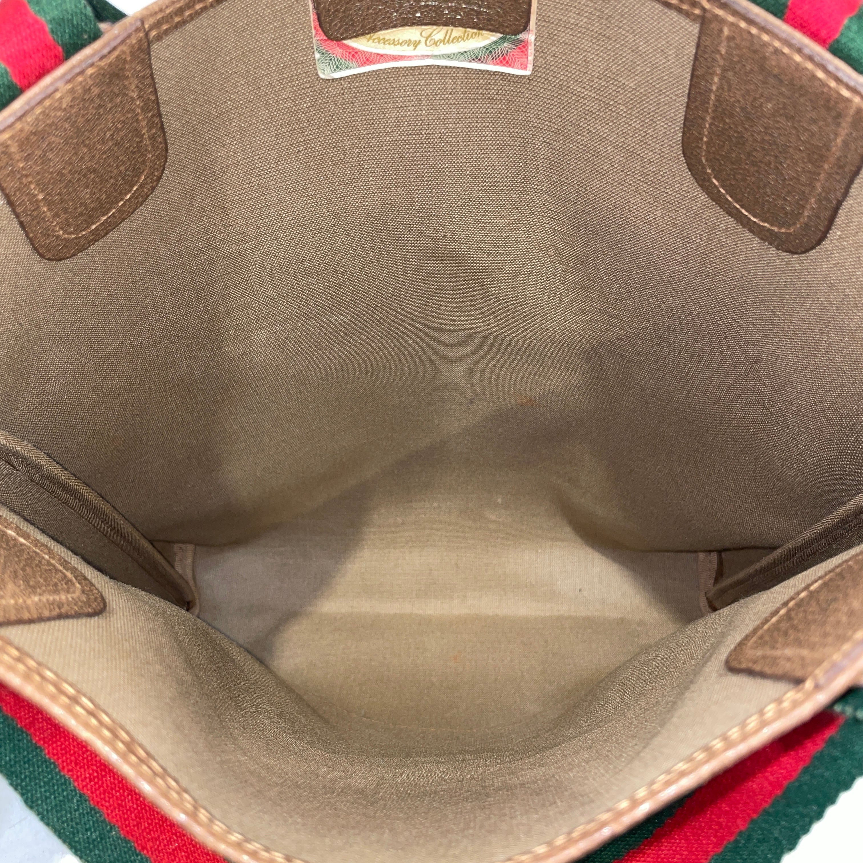 GUCCI/Tote Bag/Monogram/Leather/BRW/GG Sherry Line Tote Bag view 4