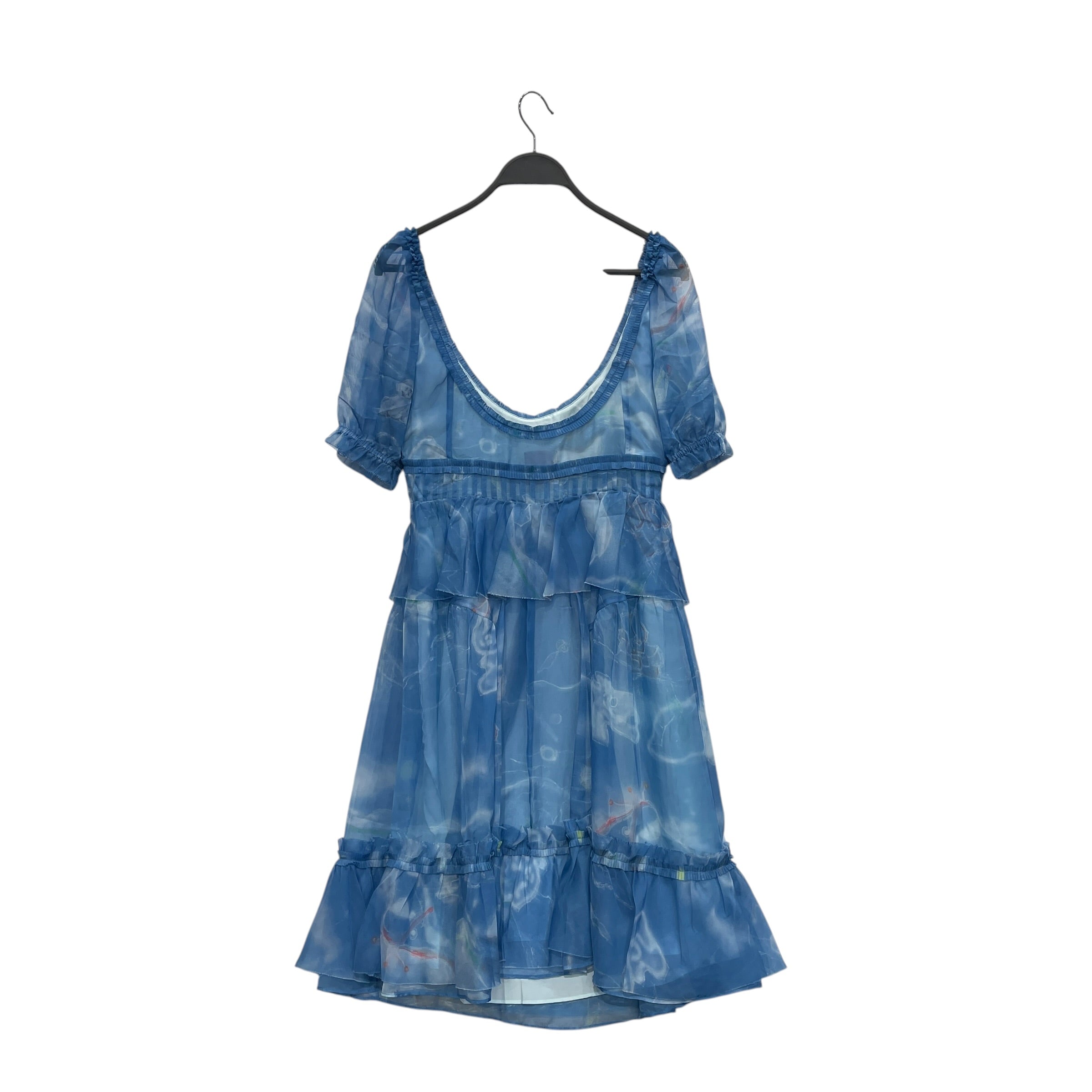 Heaven By Marc Jacobs/SS Dress/S/Graphic/Polyester/BLU/CLOUD LOVE DRESS view 2