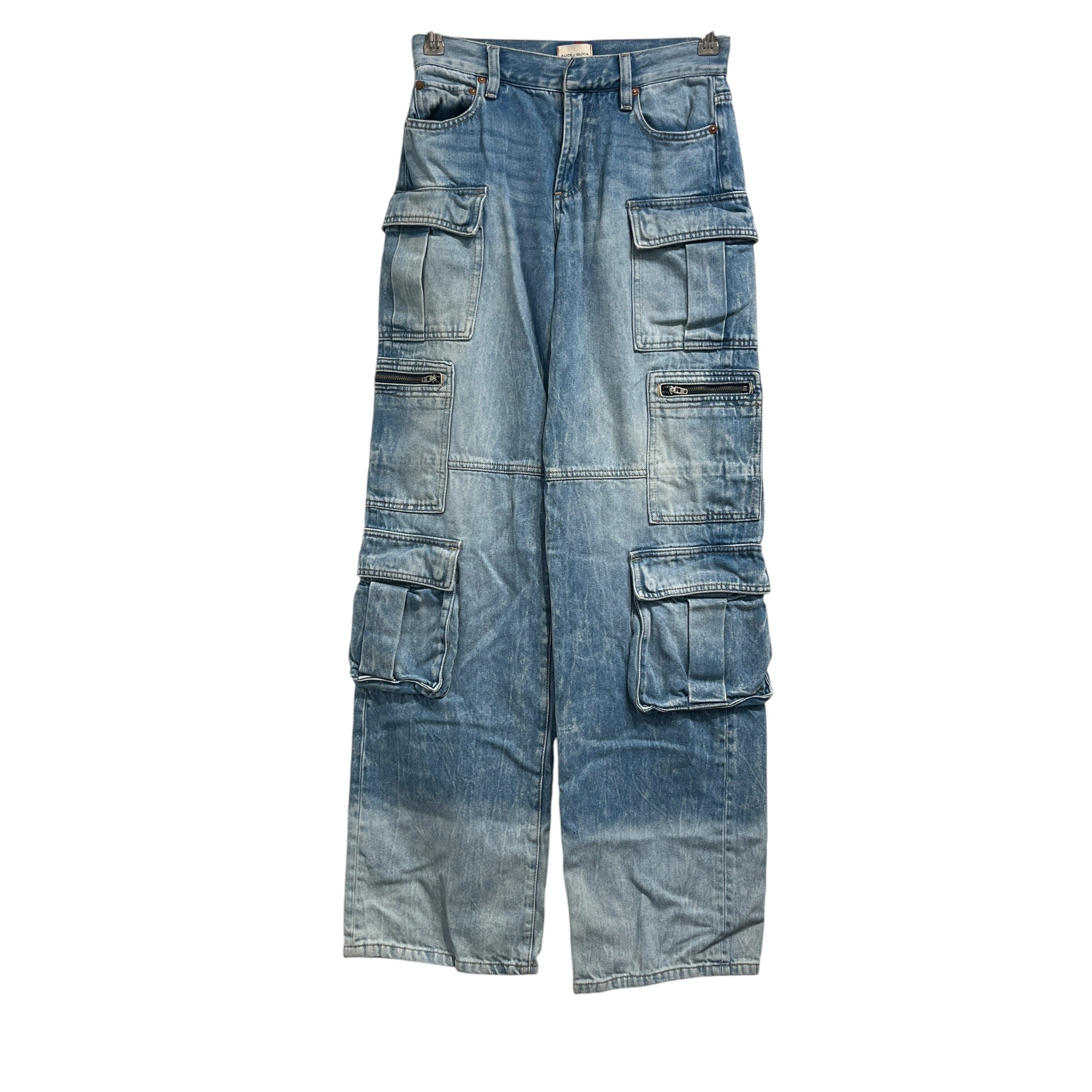 alice+olivia/Straight Pants/24/Denim/IDG/ view 1