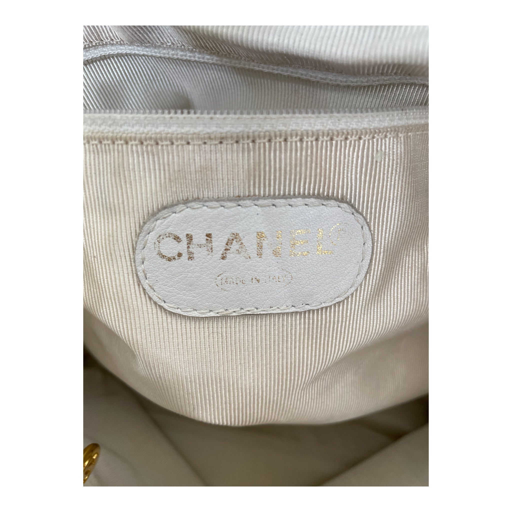 CHANEL/Basket Bag/Leather/WHT/VINTAGE CHANEL  98-96 view 7