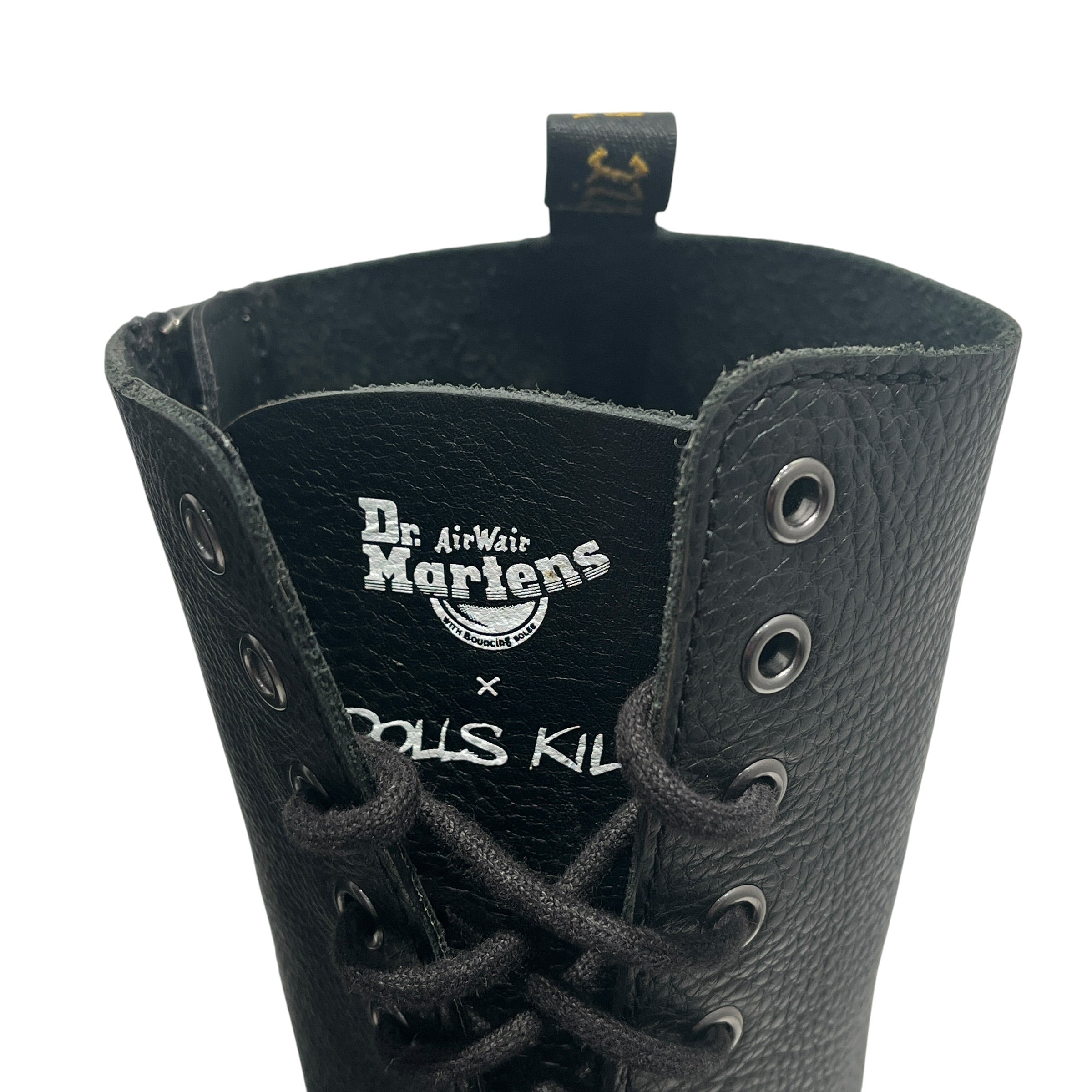 Dr.Martens/DOLLS KILL/Long Boots/US 7/Leather/BLK/LONG LACE UP PLATFORM BOOTS view 18