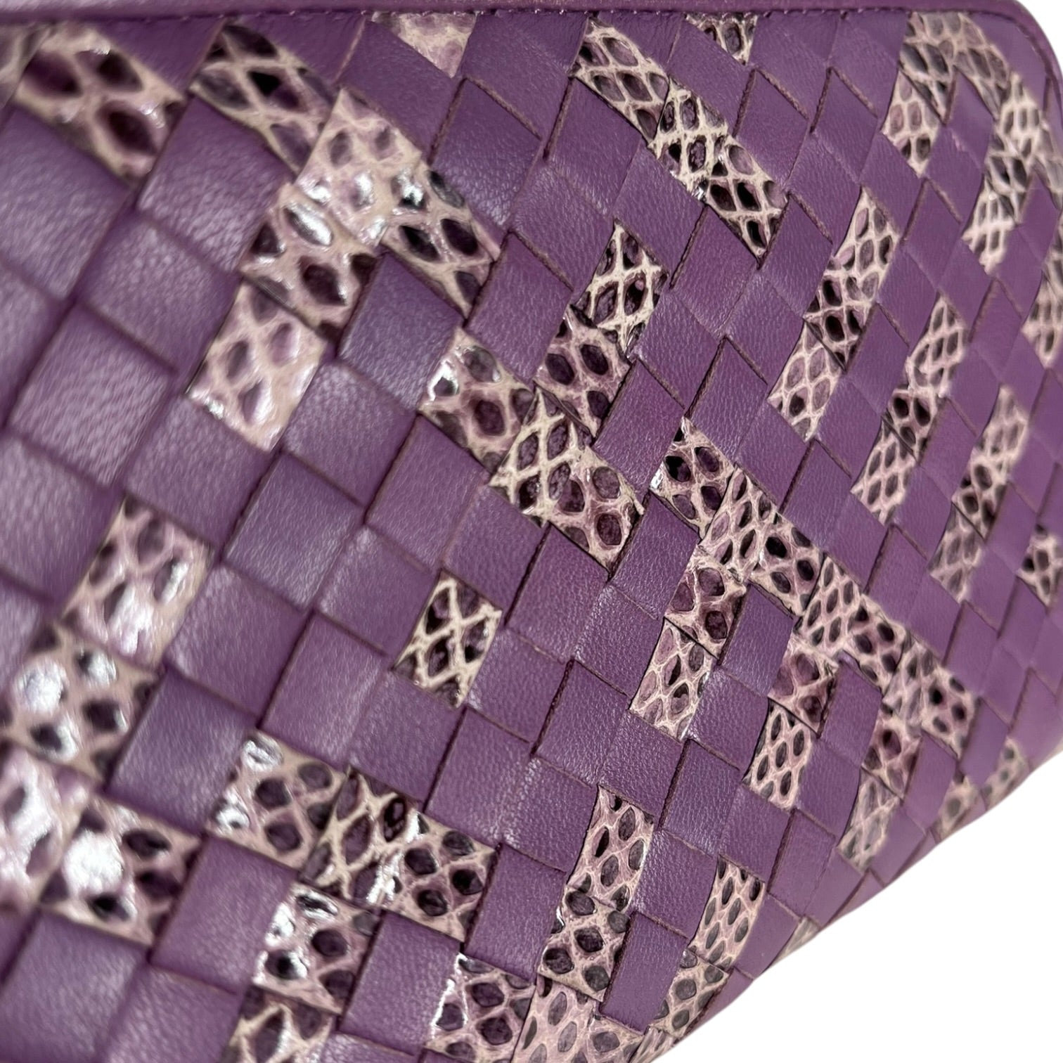 BOTTEGA VENETA/Long Wallet/Leather/PPL/L's/PYTHON INTRECCIATO WALLET view 7