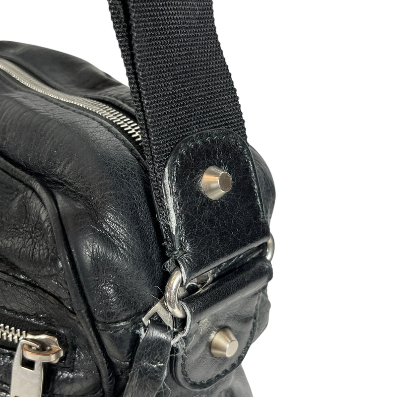 BALENCIAGA/Cross Body Bag/Leather/BLK/