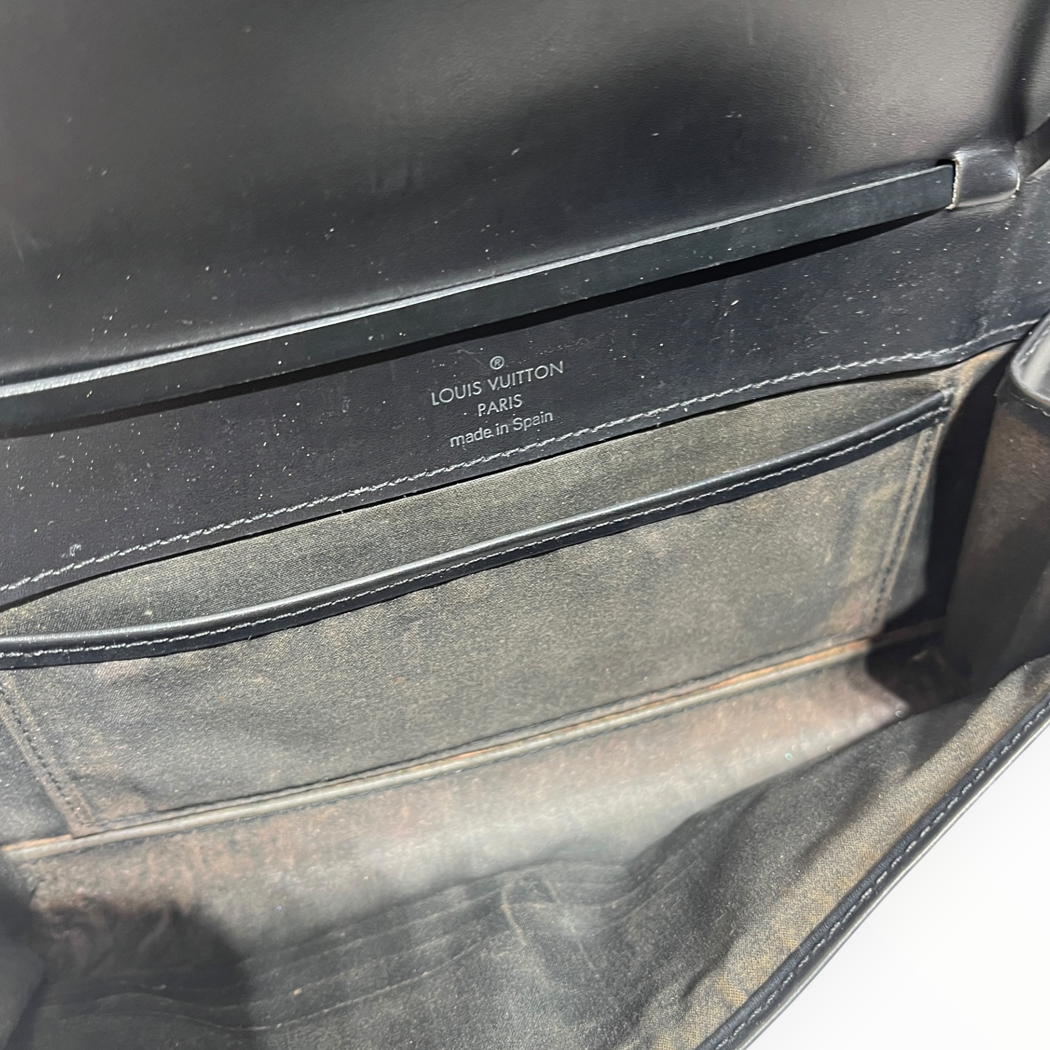 LOUIS VUITTON/Hand Bag/Leather/BLK/VTG EPI LEATHER SHOULDER BAG view 4