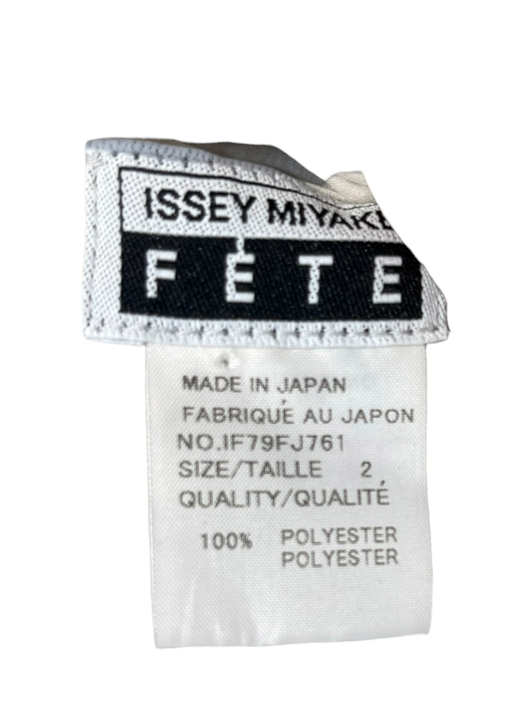 ISSEY MIYAKE FETE/Cardigan/2/Polyester/CRM/Open Flont/DOUBLE LAYER PLEATS view 3