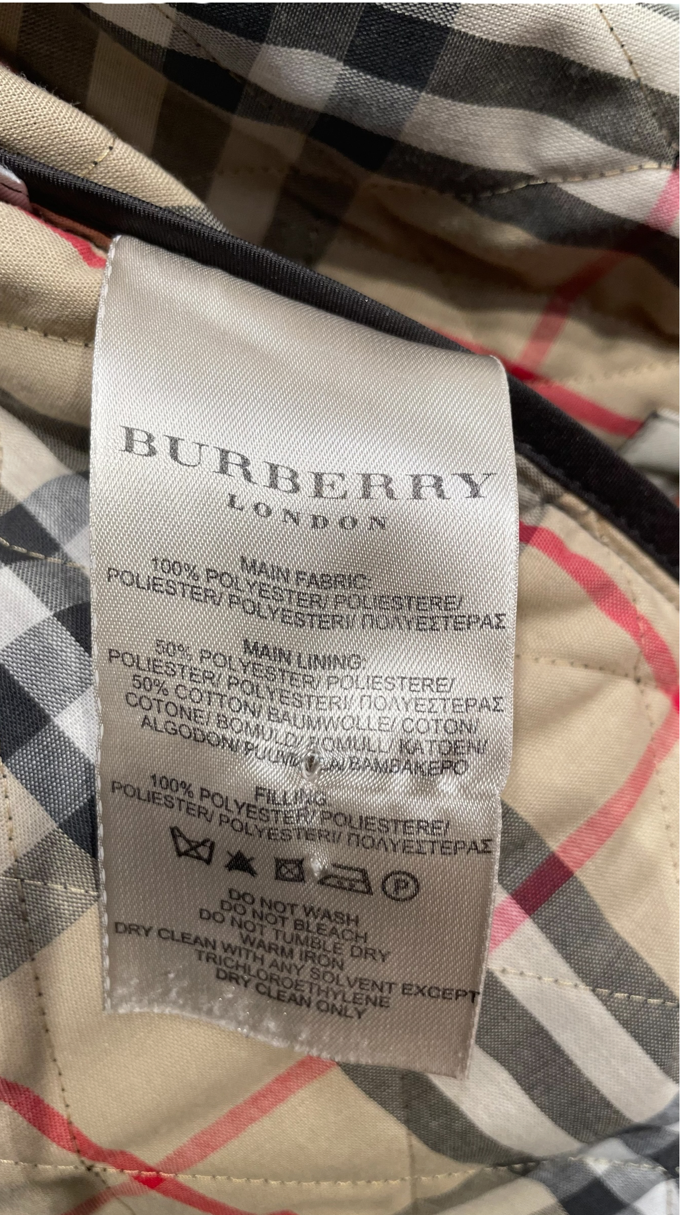 BURBERRY LONDON/Quilted Jkt/XL/Nylon/BRW/Burberry London Diamond Quiltd view 5