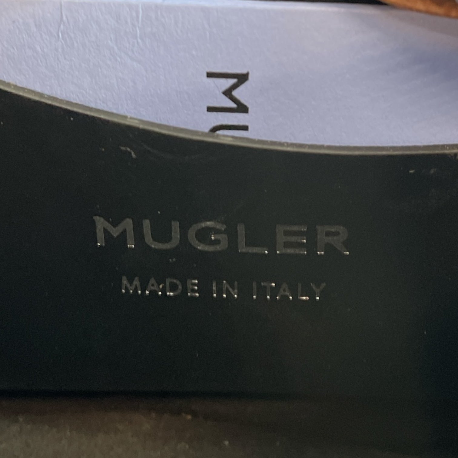 MUGLER/Hand Bag/Leather/BRW/small spiral curve 01 bag view 3
