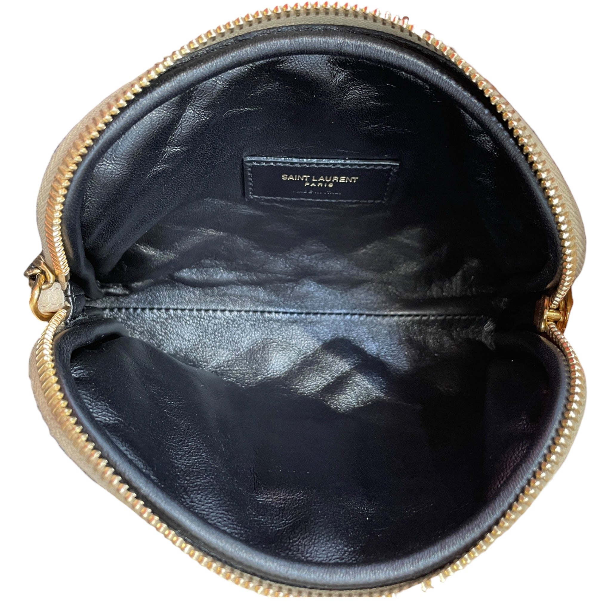 YVES SAINT LAURENT/Cross Body Bag/Suede/CRM/entrupy: VK68B92 view 4