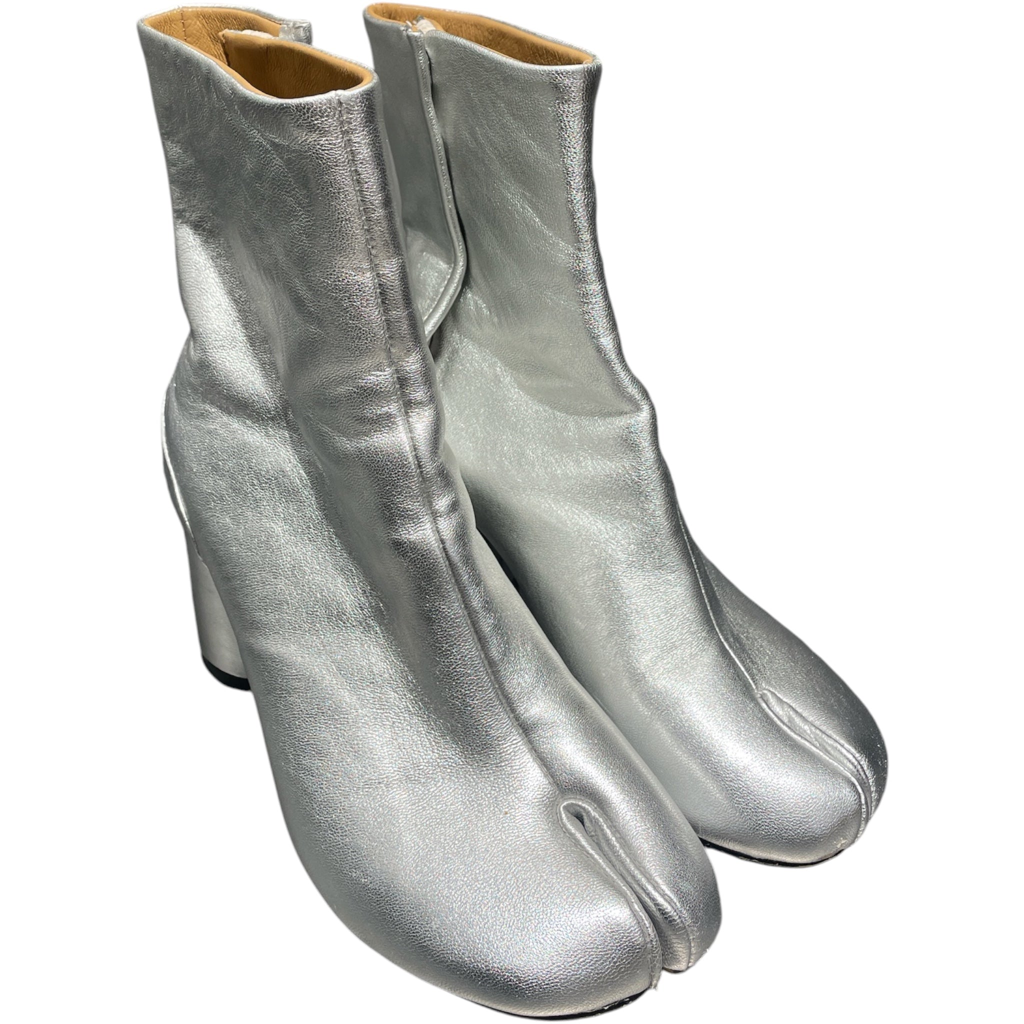 Maison Margiela/Boots/EU 37/Leather/SLV/tabi/metallic view 1