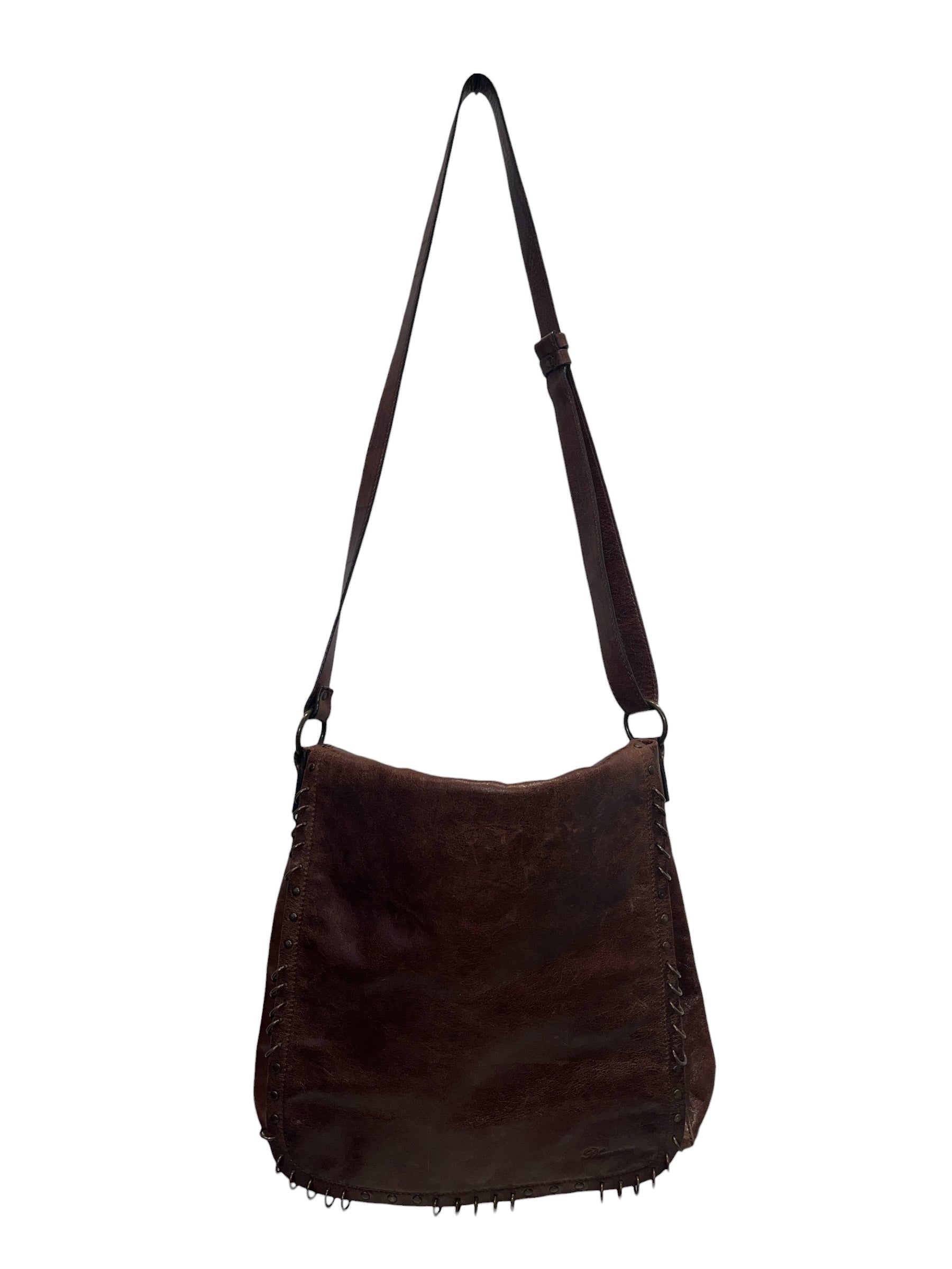 BLUMARINE/Cross Body Bag/Leather/BRW/ view 1