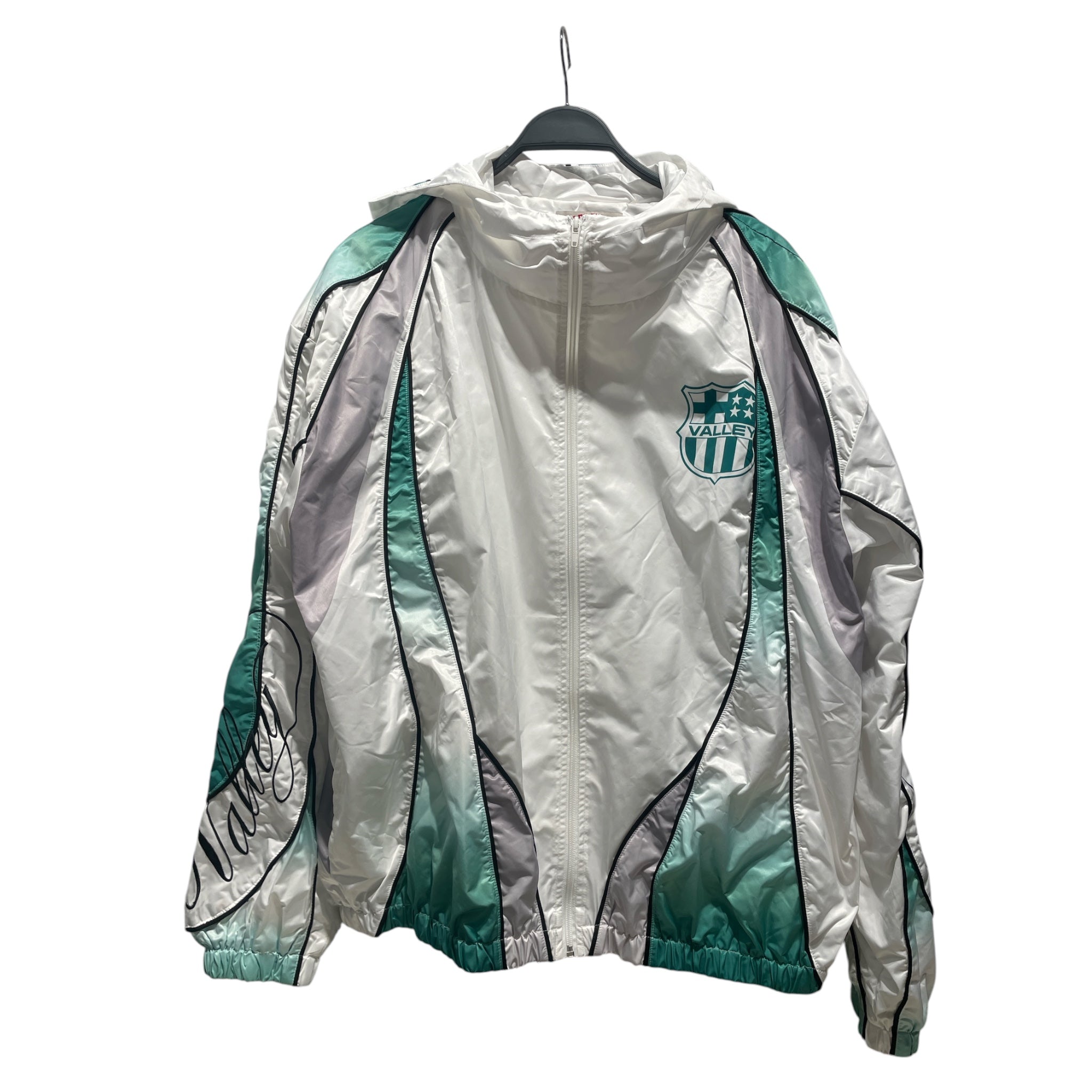 Vale/Windbreaker/XXL/Nylon/WHT/valley dreams track/jkt/ view 1