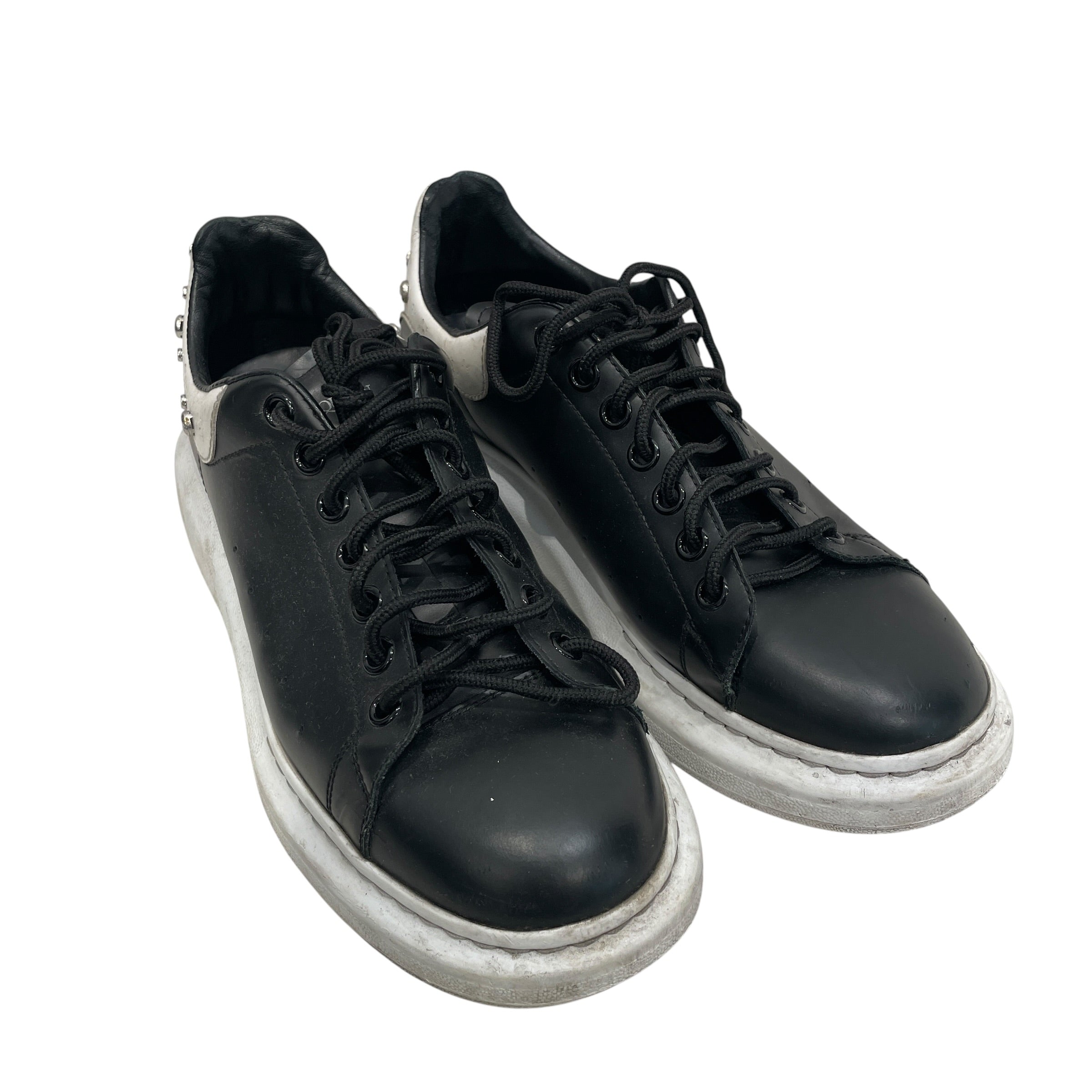 Alexander McQueen/Low-Sneakers/US 10/Leather/BLK/STUDDED view 1