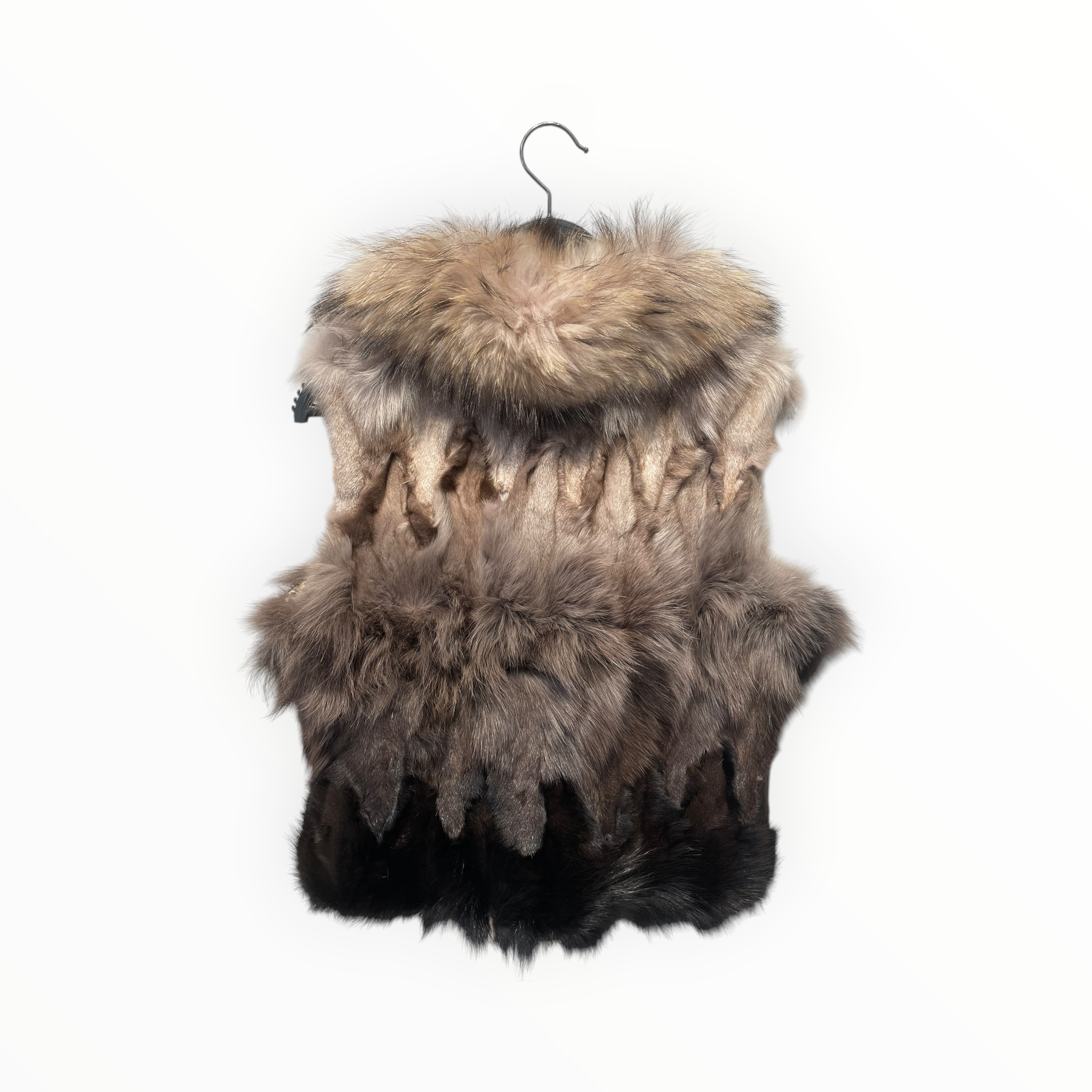 HONGCHUNFANG/Vest/Fur/BRW/ view 2