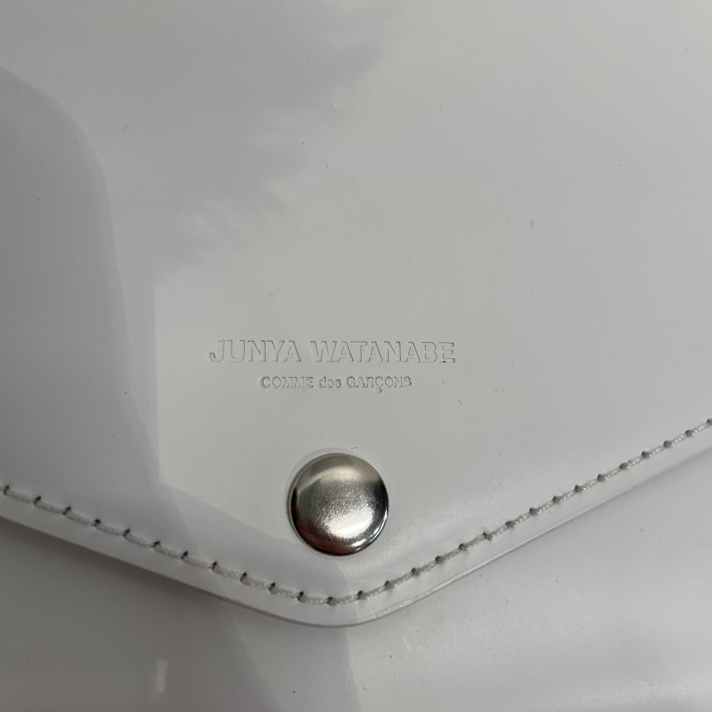 JUNYA WATANABE COMME des GARCONS/Clutch Bag/Leather/WHT/SNAP BUTTON CLUTCH view 6