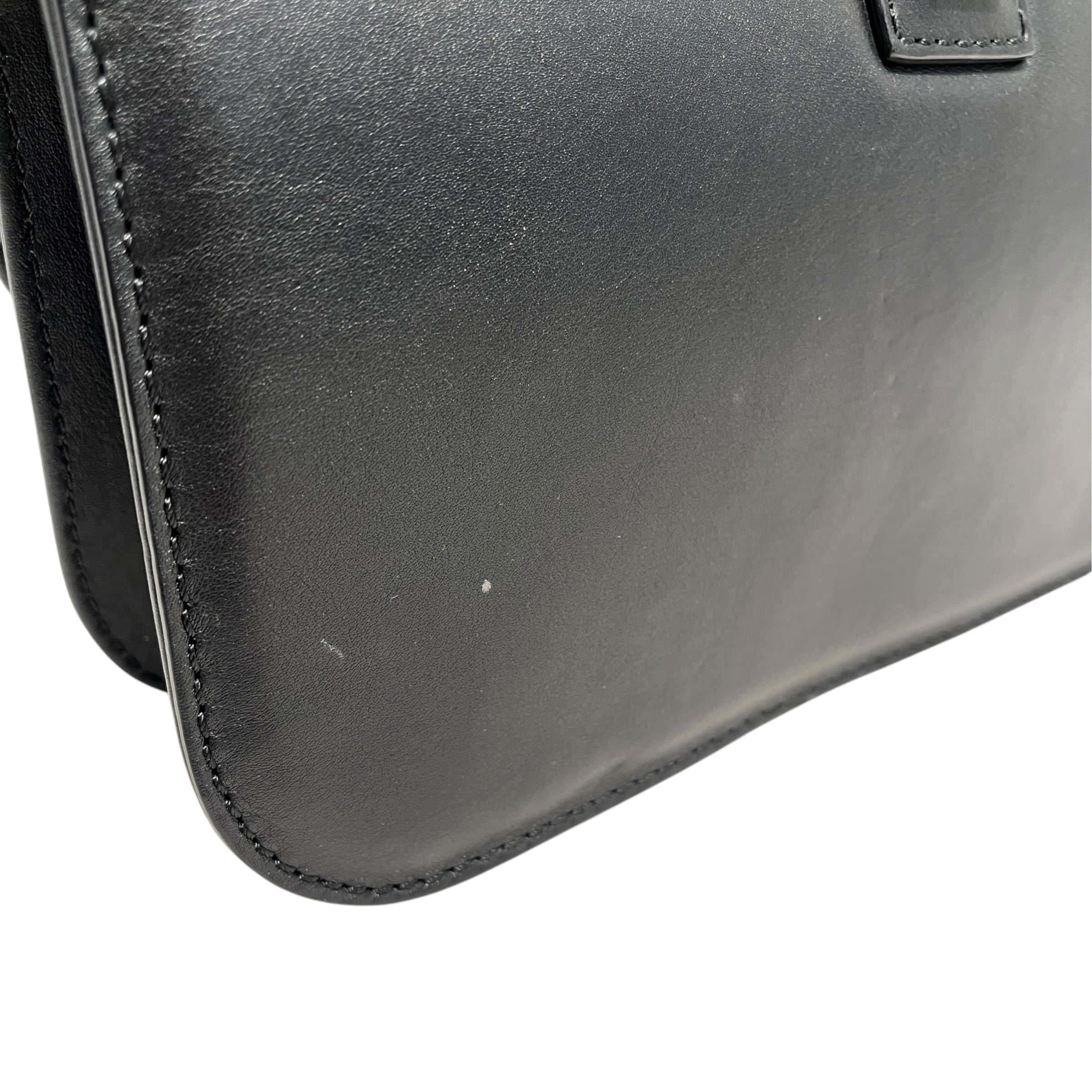VALENTINO GARAVANI/Cross Body Bag/Leather/BLK/Glam Lock Rockstud Flap Bag view 8