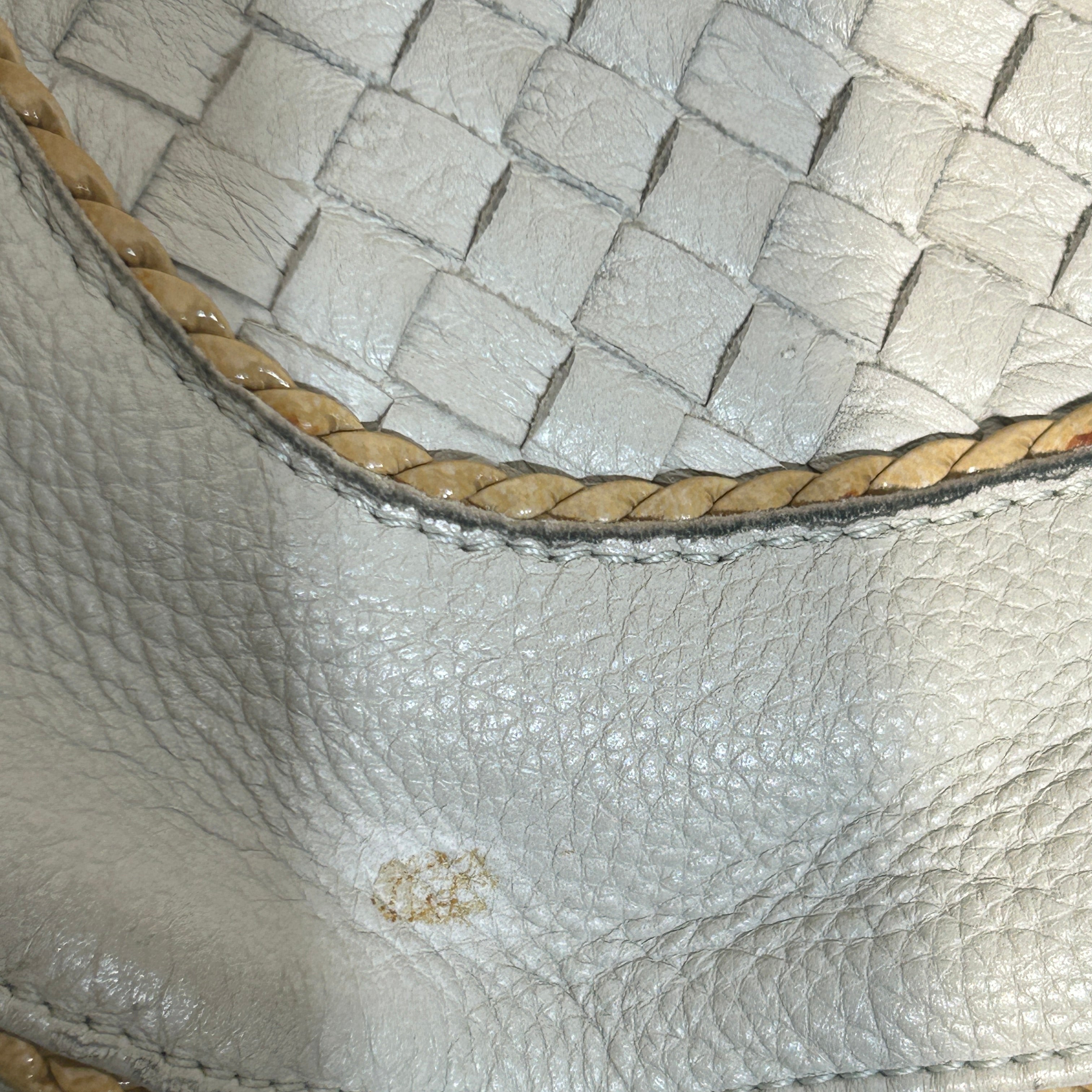 BOTTEGA VENETA/Tote Bag/Leather/CRM/Intrecciato Hobo Shoulder Bag view 7