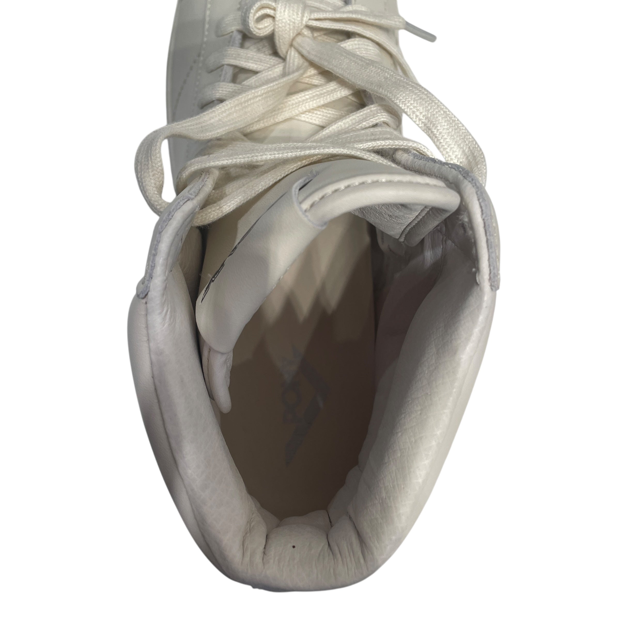 PONY/Hi-Sneakers/US 12/Leather/CRM/Off White Black view 3