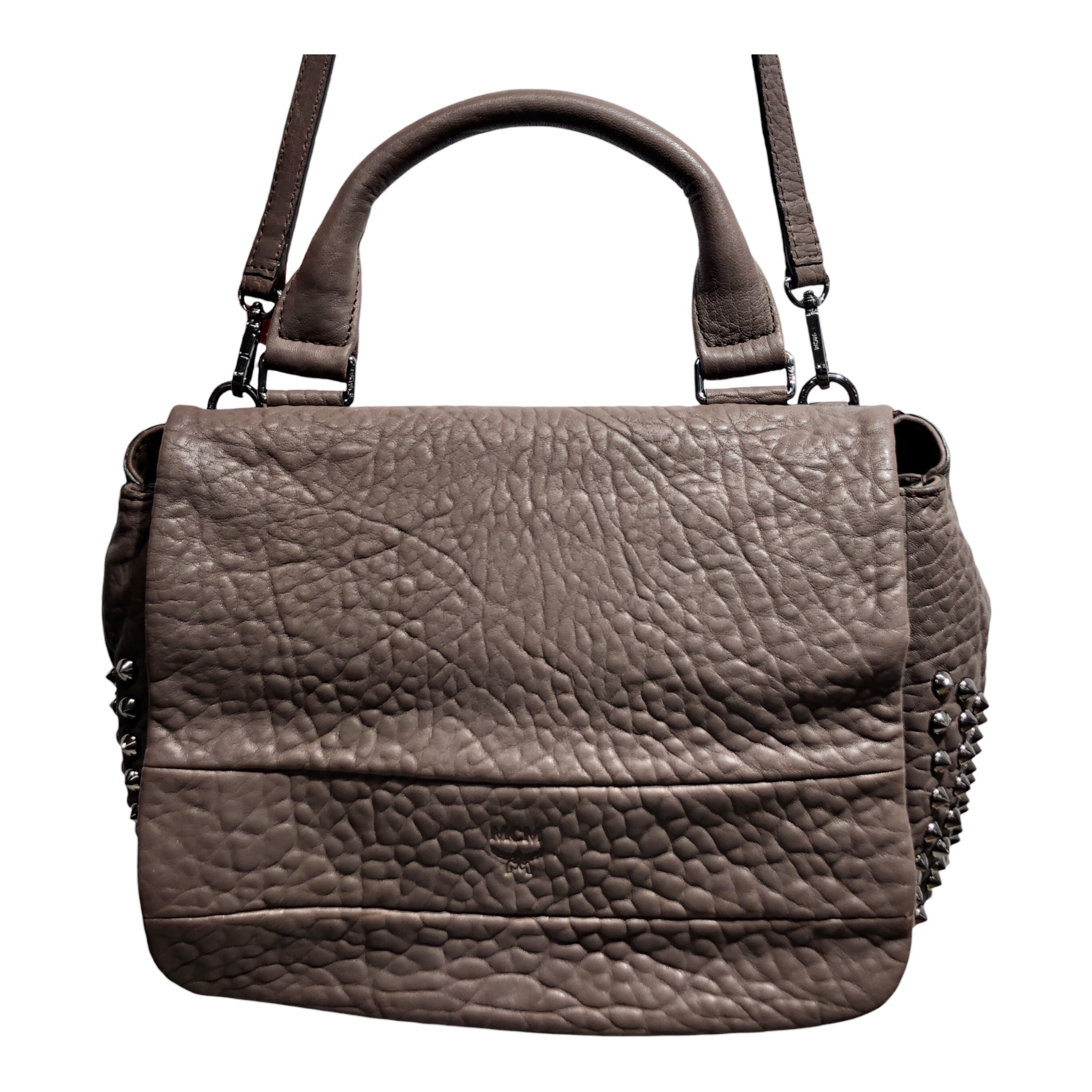 MCM/Cross Body Bag/Leather/GRY/ view 2
