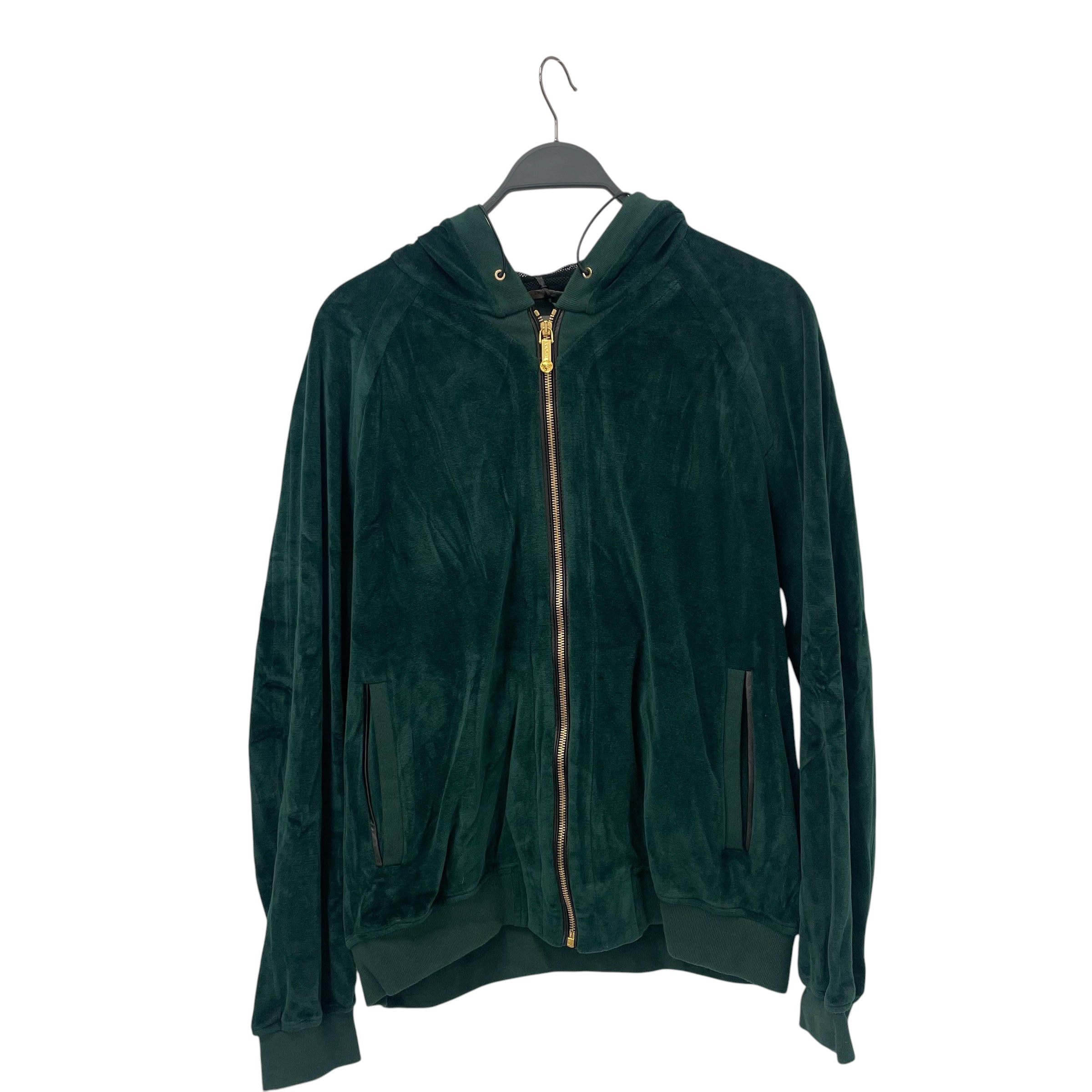 VERSACE/Zip Up Hoodie/XL/Velour/GRN/ view 1