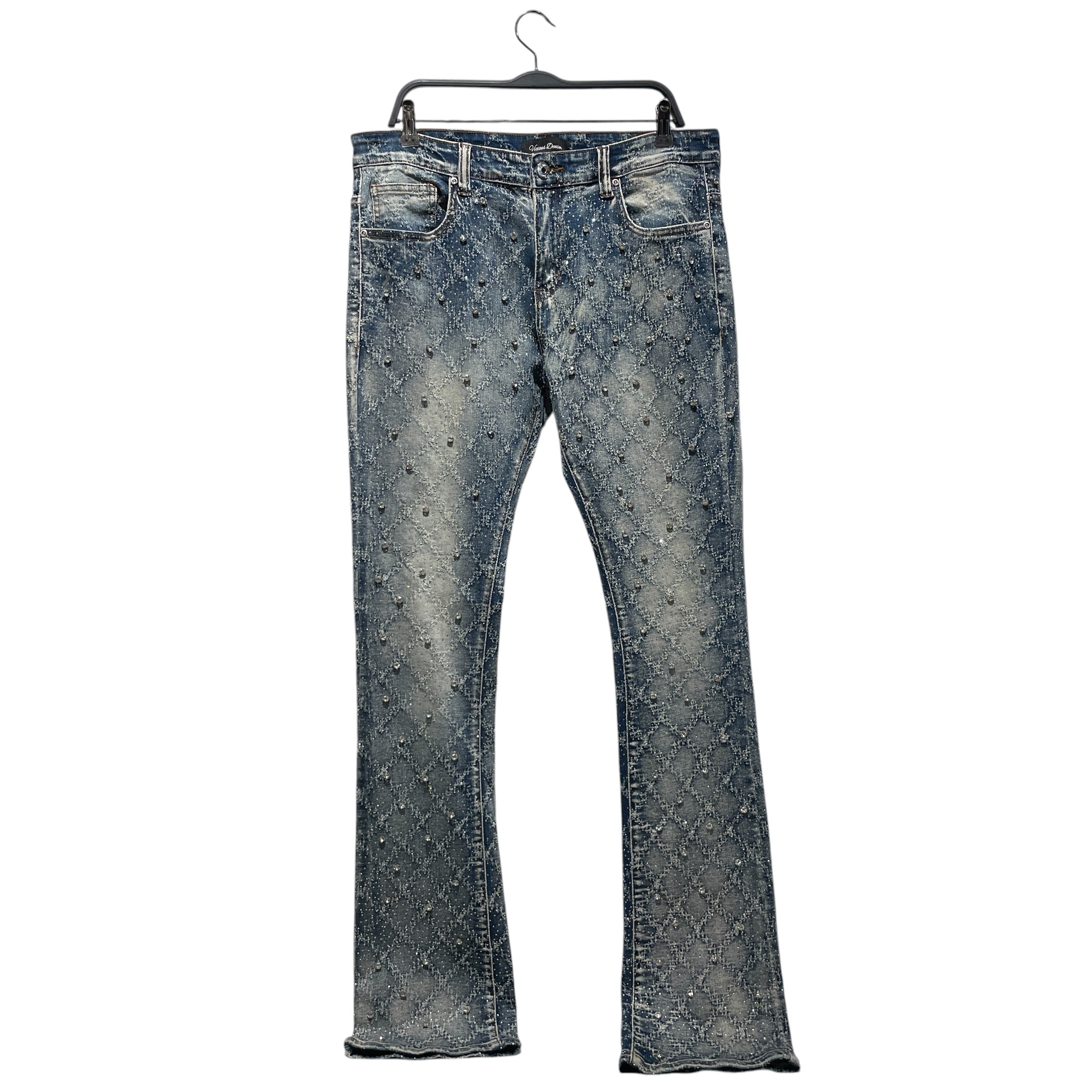 VICIOUS DENIM/Skinny Pants/34/Cotton/BLU/STUDDED view 1
