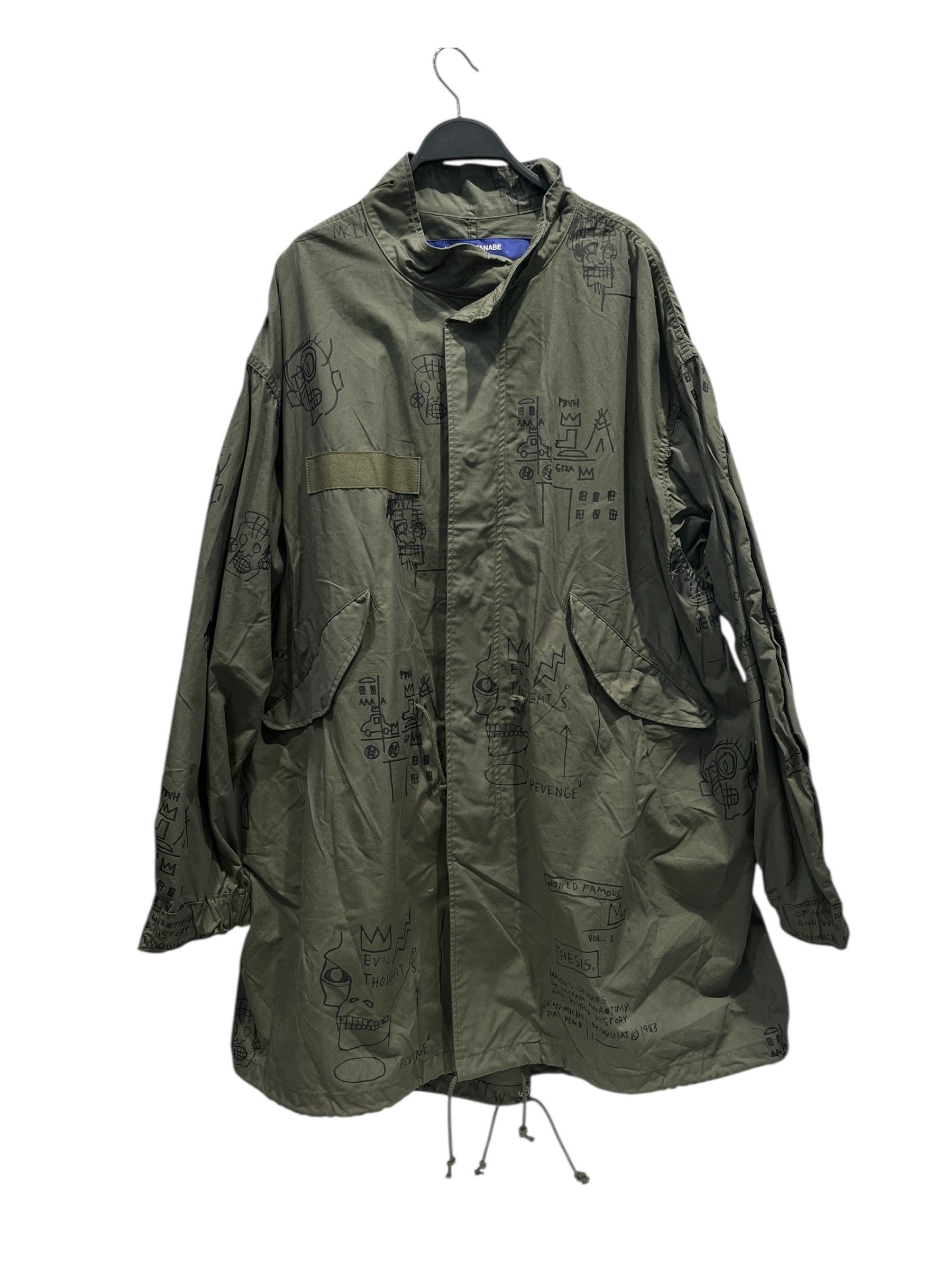 JUNYA WATANABE COMME des GARCONS MAN/Mod Parka/S/Khaki/Cotton/Graphic/WK-C001 view 1