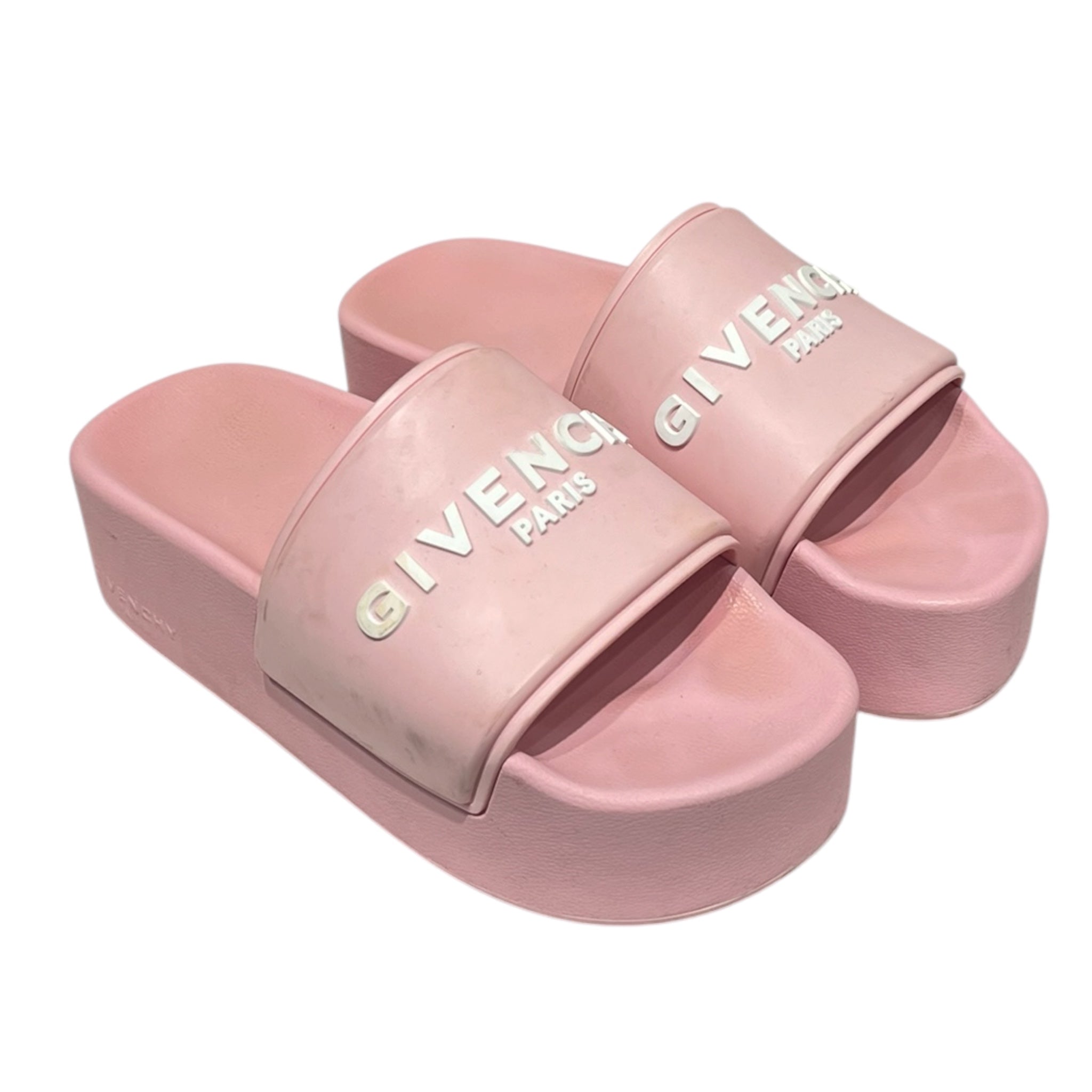 GIVENCHY/Sandals/EU 38/PNK/platform logo slides view 1