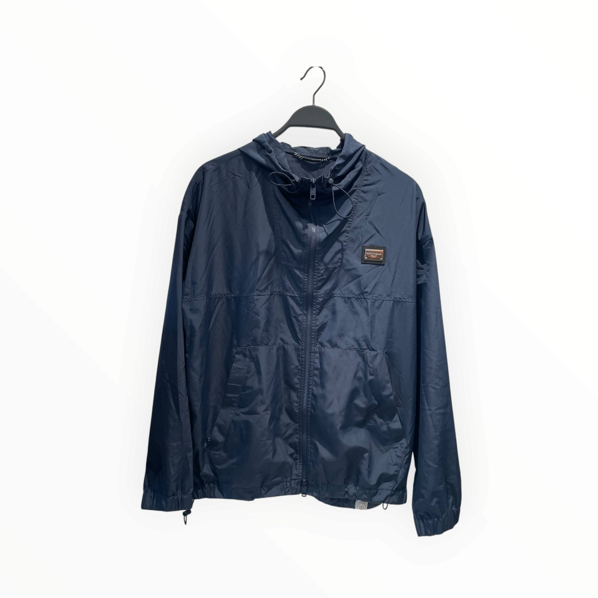 DOLCE&GABBANA/Windbreaker/XS/Polyester/NVY/LOGO PLAQUE view 1