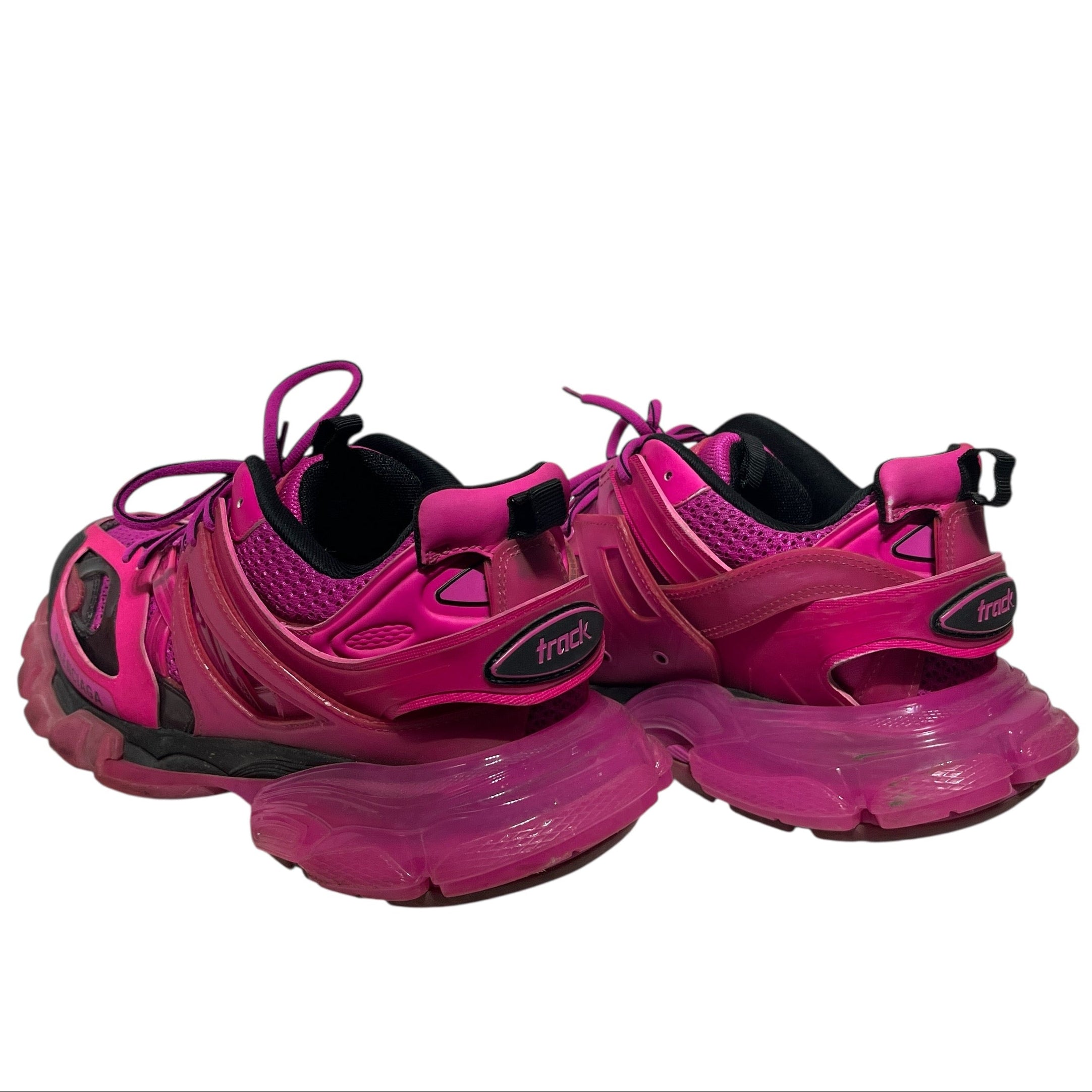 BALENCIAGA/Low-Sneakers/US 12/Cotton/PNK/TRACK CLEAR SOLE DARK PINK view 2