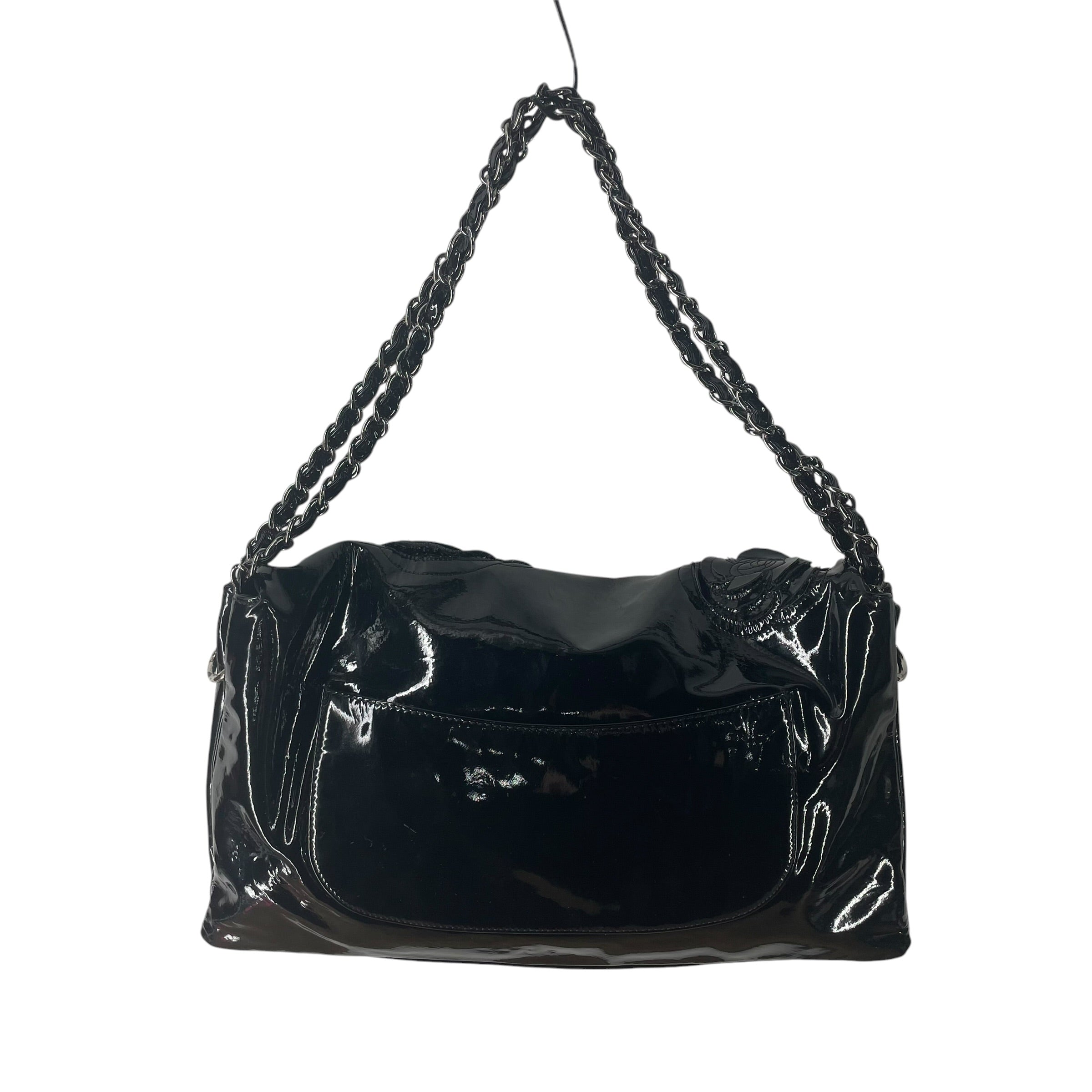 CHANEL/Cross Body Bag/Floral Pattern/Leather/BLK/PARIS-SHANGHAI CAMELLIA PETALS view 2