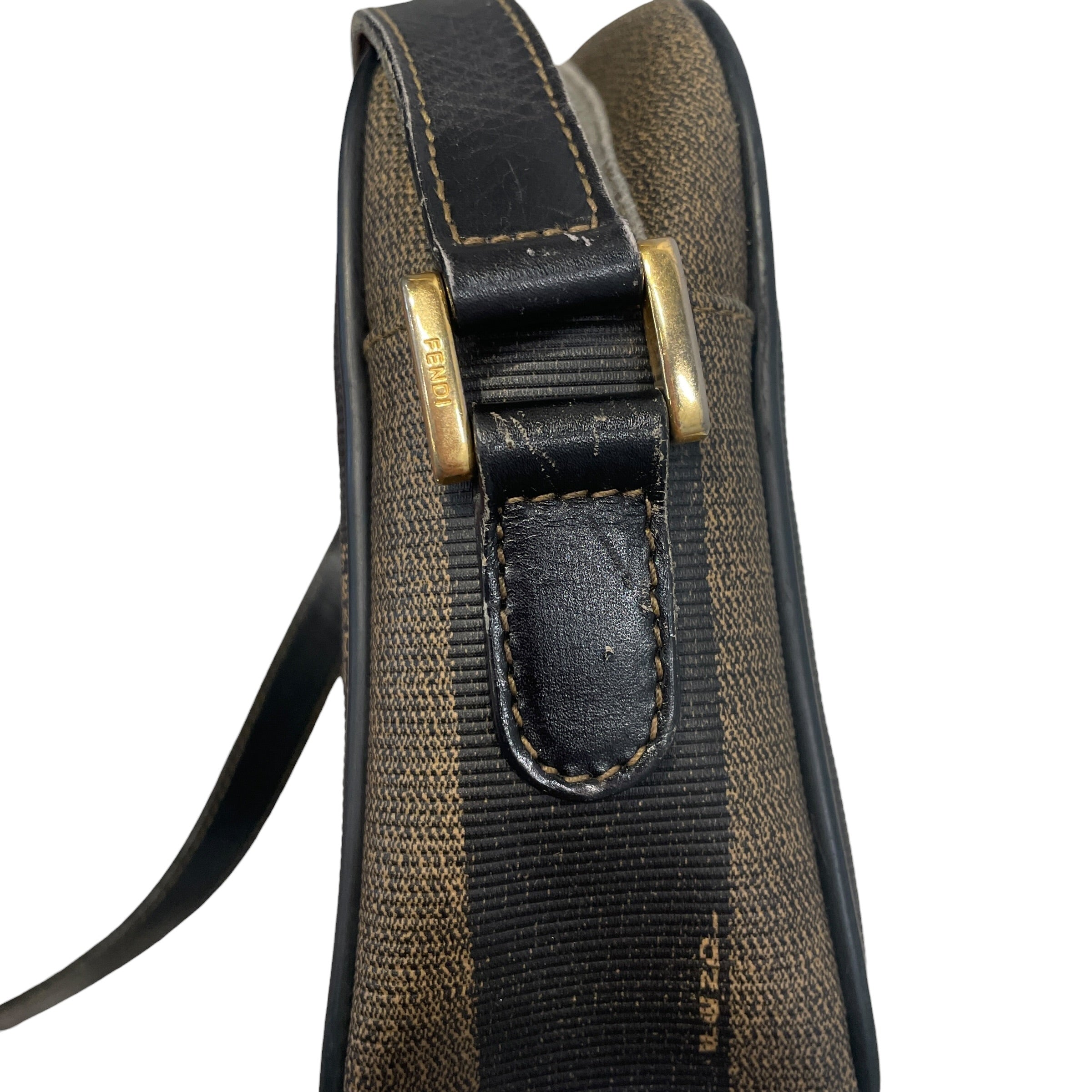 FENDI/Bag/Stripe/Leather/BRW/Stripped Cross body view 10