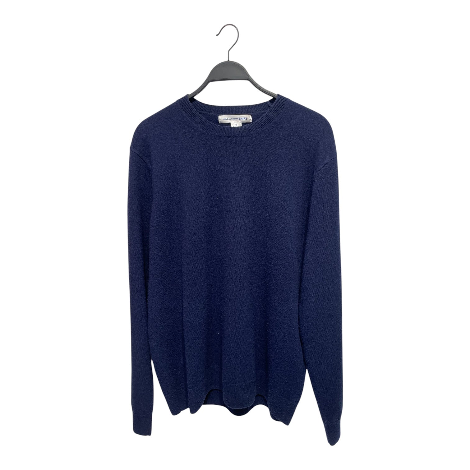 COMME des GARCONS SHIRT/Sweater/XL/Wool/NVY/Lambs wool view 1