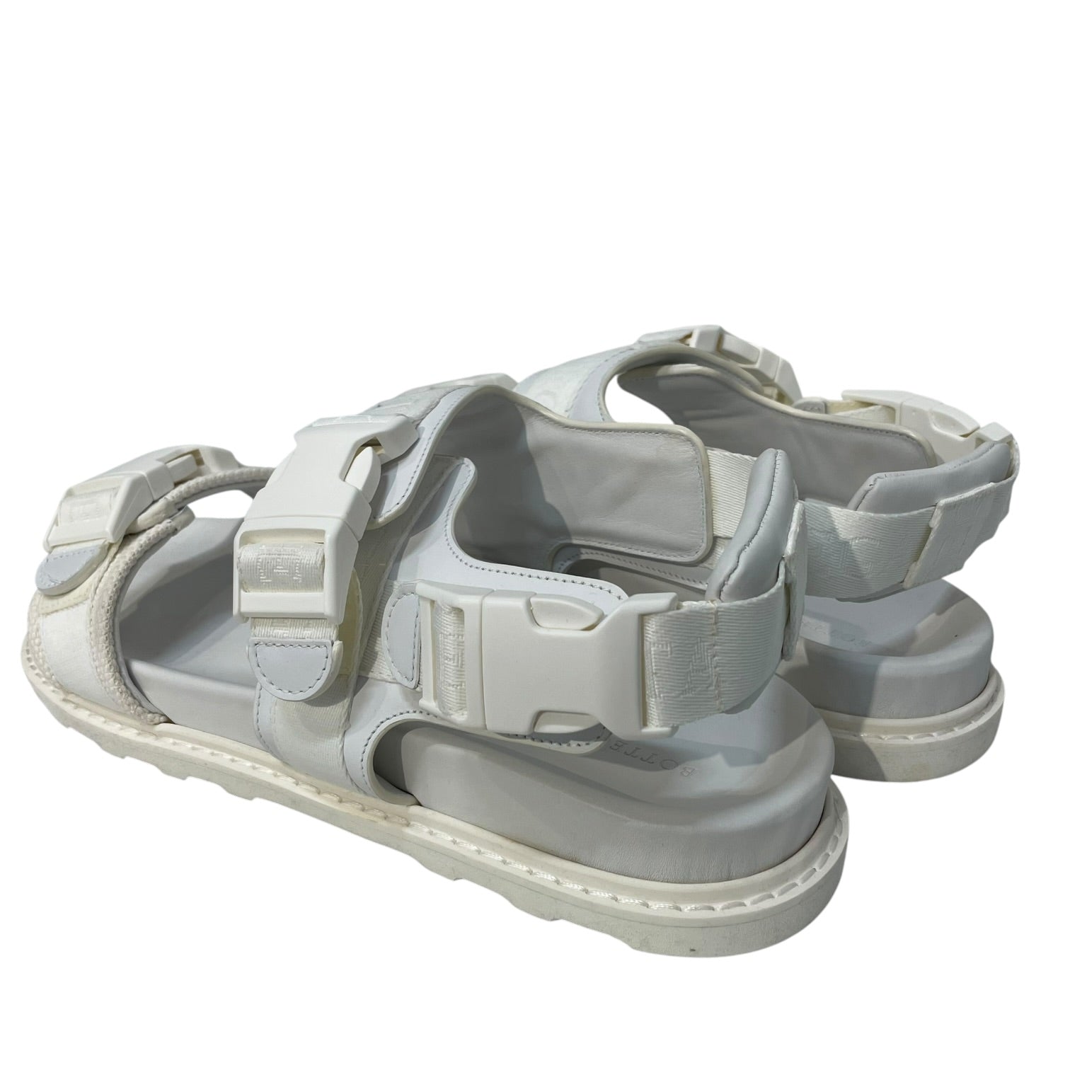 BOTTEGA VENETA/Sandals/EU 44/Leather/WHT/buckle ribbon straps view 2