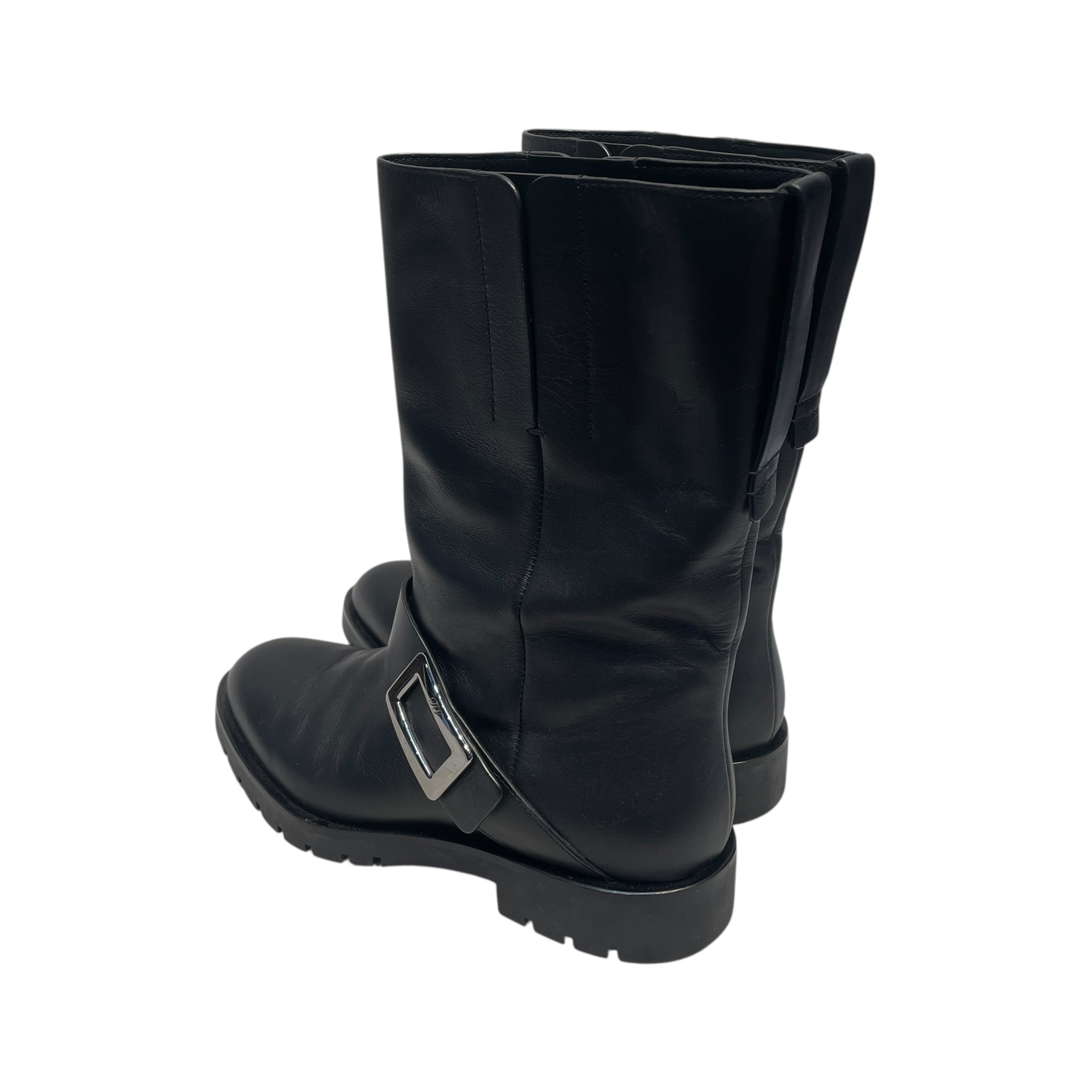 Roger Vivier/Biker Boots/US 8.5/Leather/BLK/RIGER VIVER BIKER BOOTS 38.5 view 1