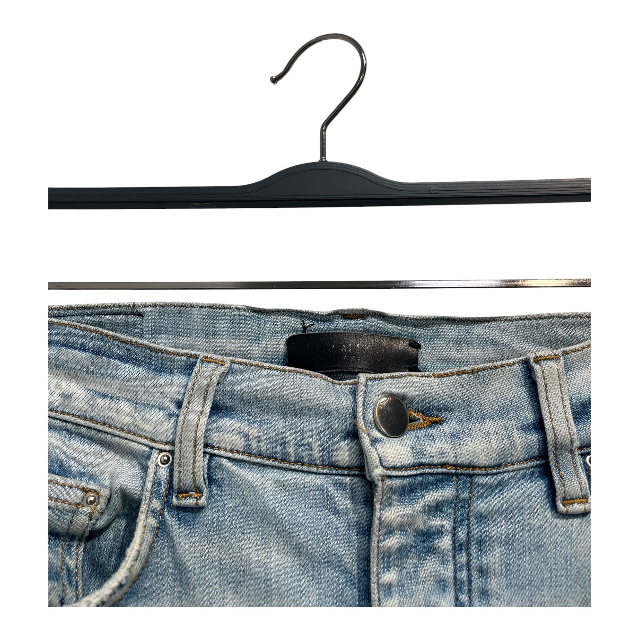 AMIRI/Pants/31/Cotton/BLU/bandana with zippers view 3