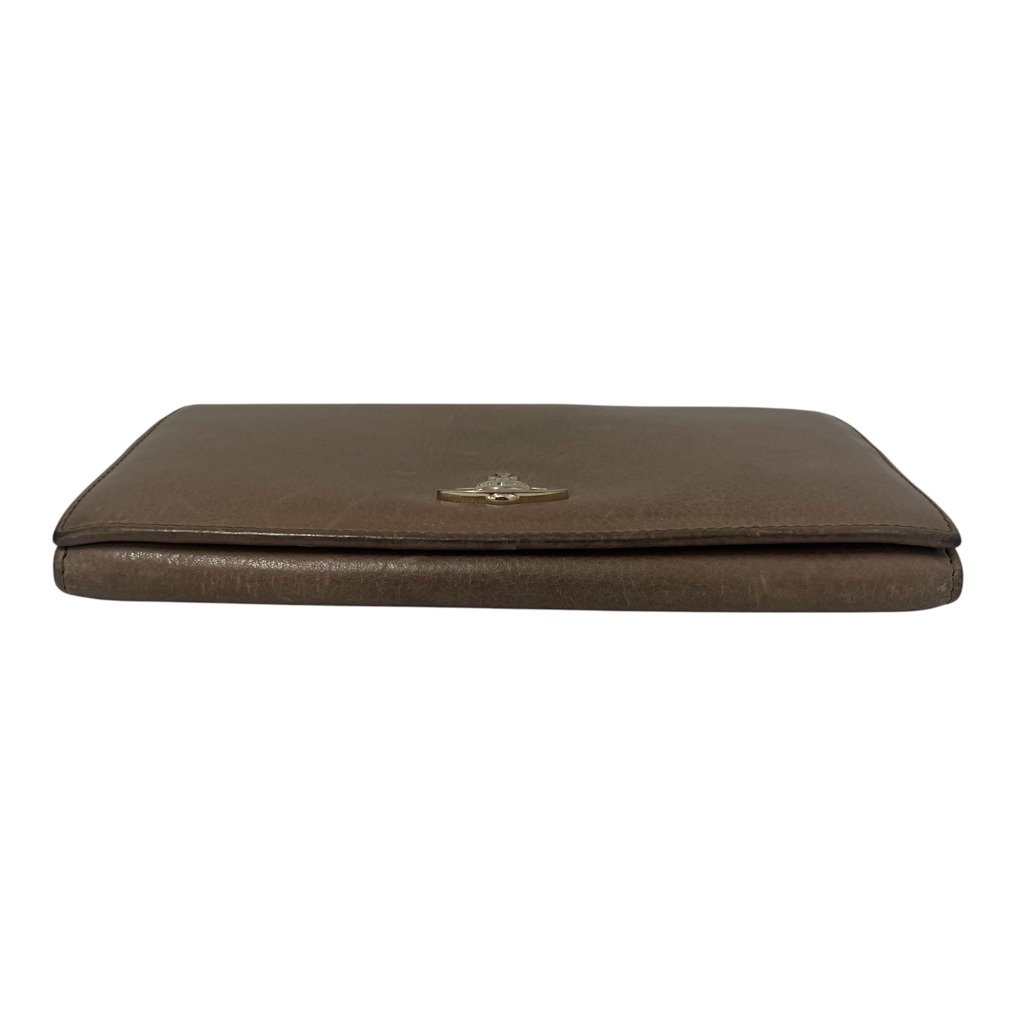 Vivienne Westwood/Long Wallet/Leather/GRY/CENTERPLANET view 3