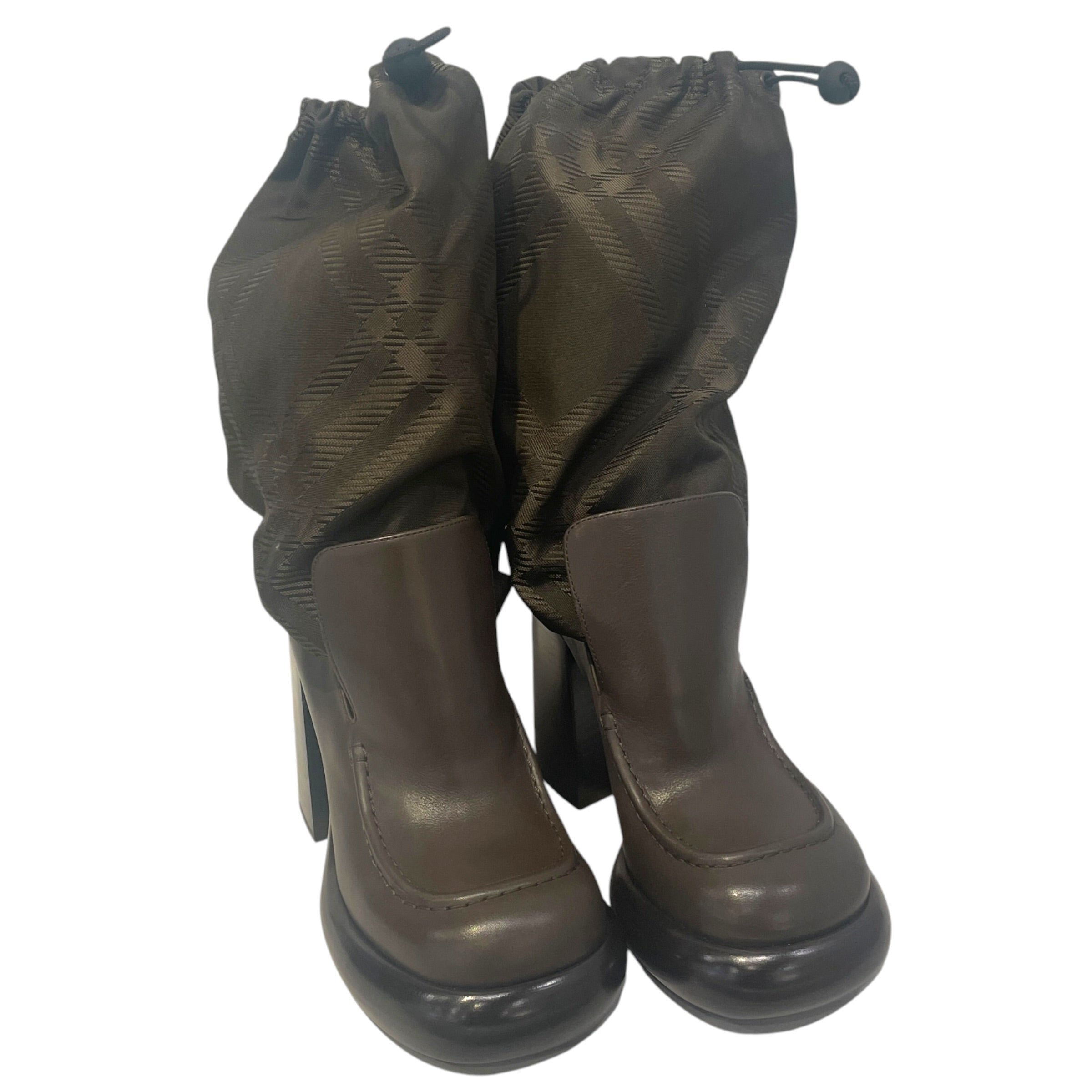 BURBERRY/Booties/EU 37/Leather/BRW/Jacquard view 1