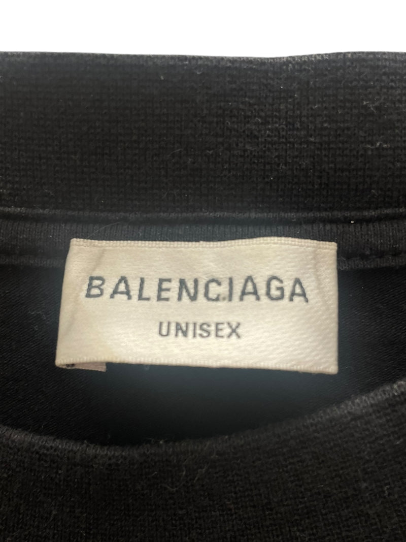 BALENCIAGA/T-Shirt/XL/Cotton/BLK/FASHION INSTITUTE