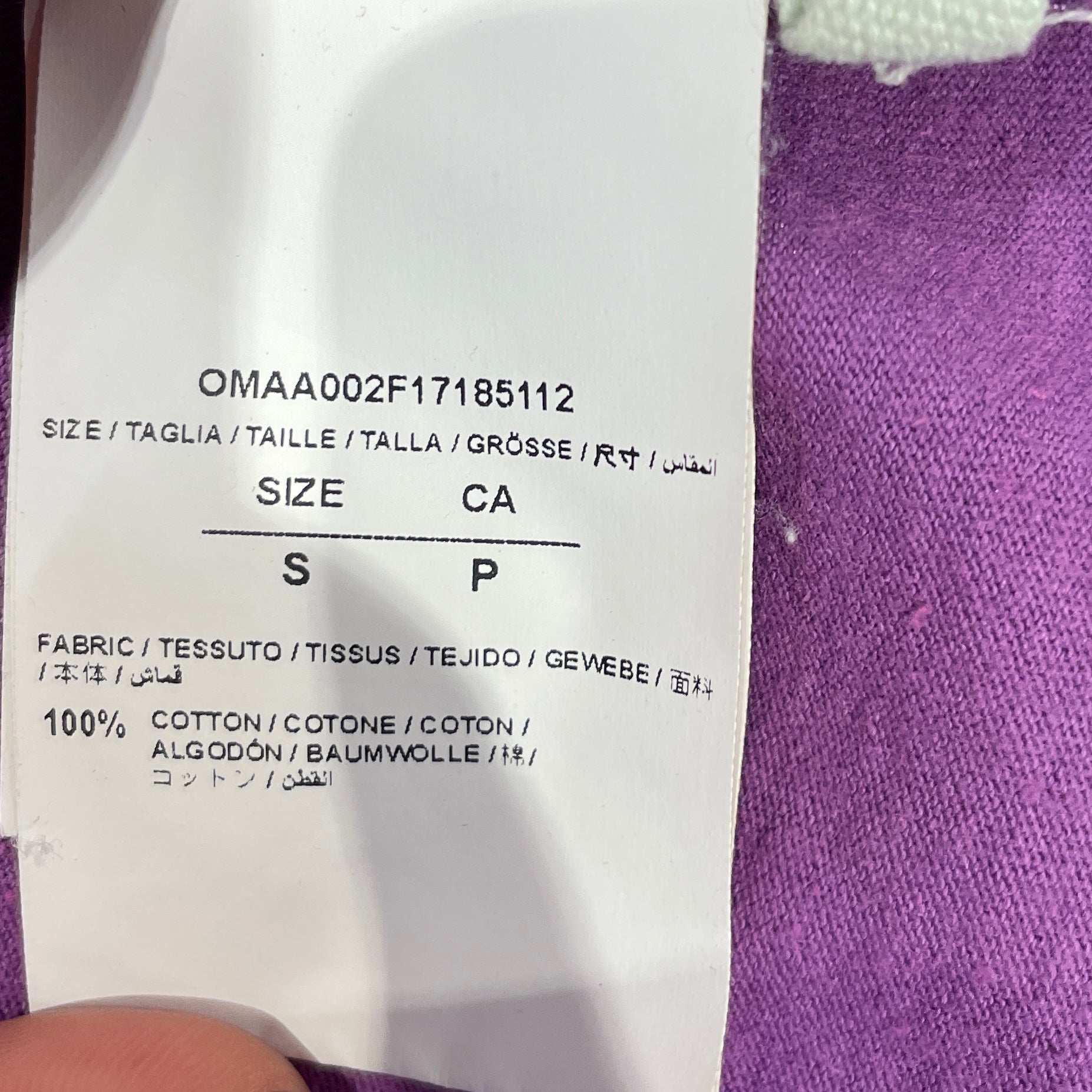 OFF-WHITE/T-Shirt/S/Cotton/PPL/Graphic/Art Dad LLC Tee view 4
