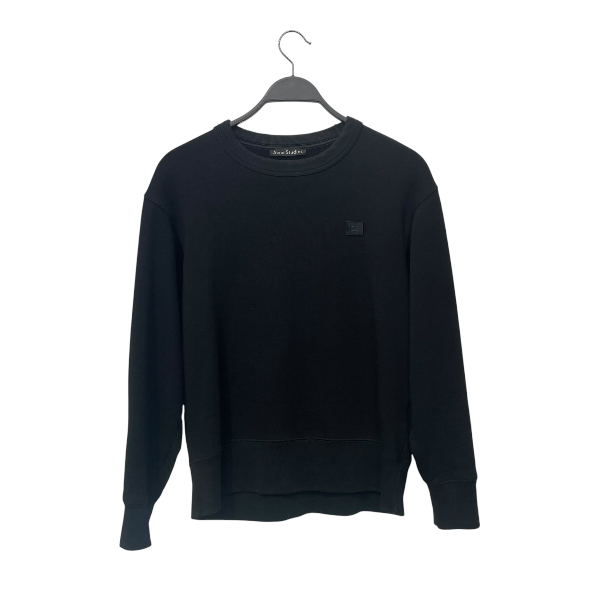 Acne Studios/Sweatshirt/XS/Cotton/BLK/face patch view 1