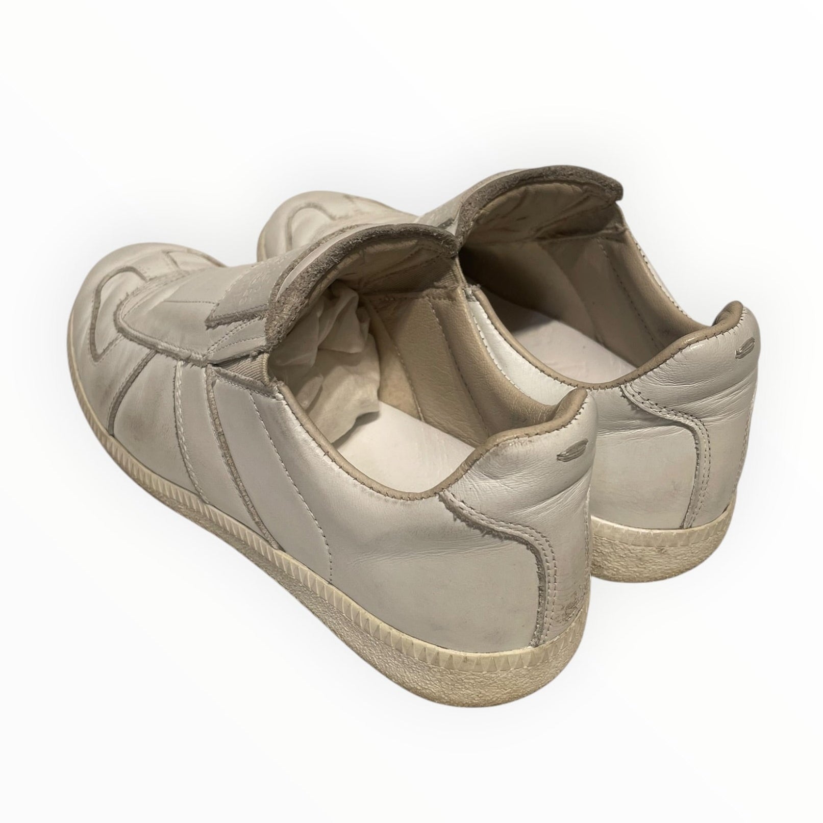 Maison Margiela/Low-Sneakers/EU 35/Leather/WHT/"replica" view 2