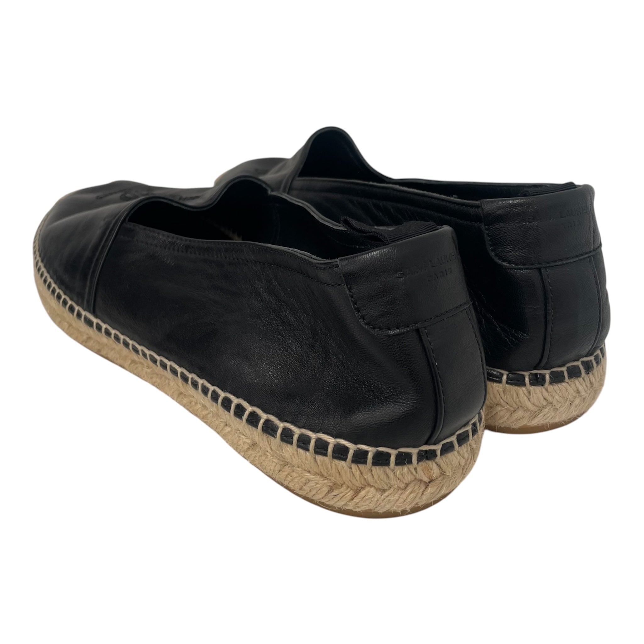 YVES SAINT LAURENT/Espadrilles/US 11/Leather/BLK/ view 3