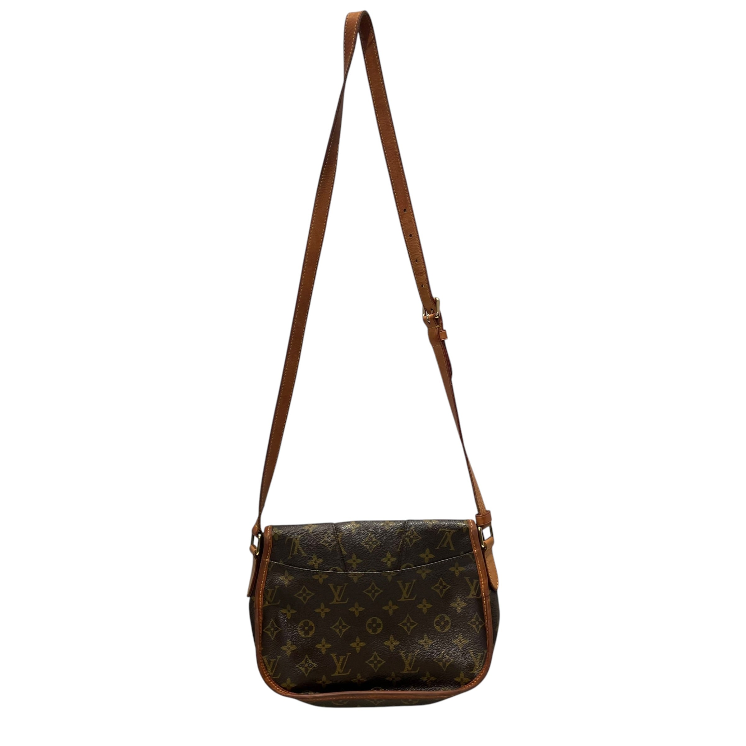 LOUIS VUITTON/Cross Body Bag/Monogram/Leather/BRW/Louis Vuitton  Menilmontant PM view 2