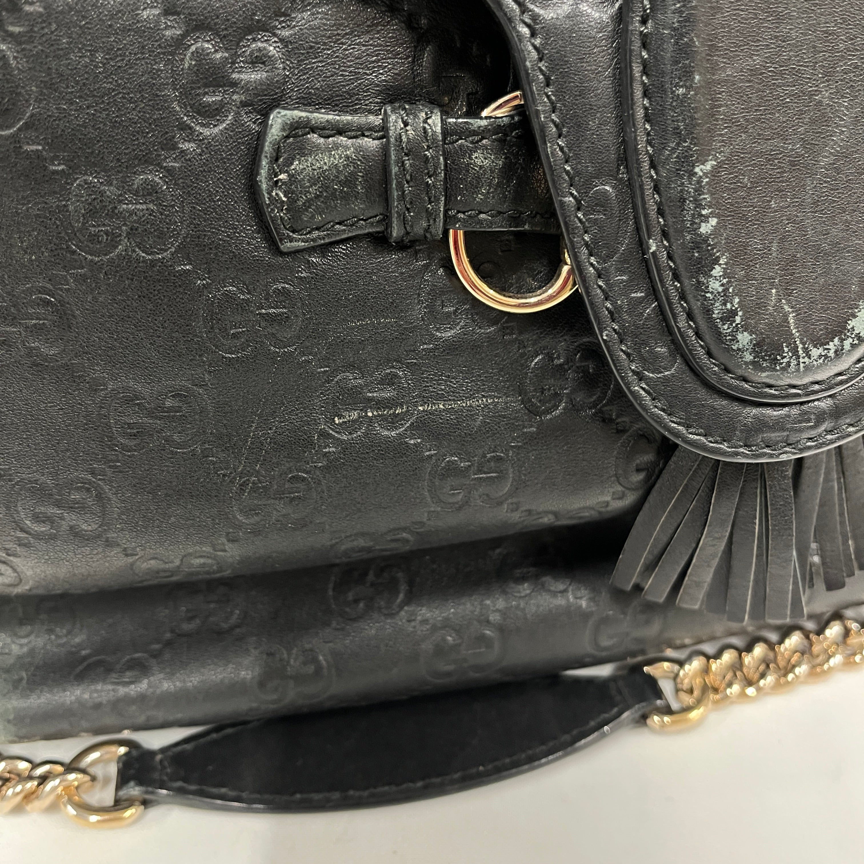 GUCCI/Bag/Monogram/Leather/BLK/EMILY HOBO 32226 002123/Emily Hobo view 13