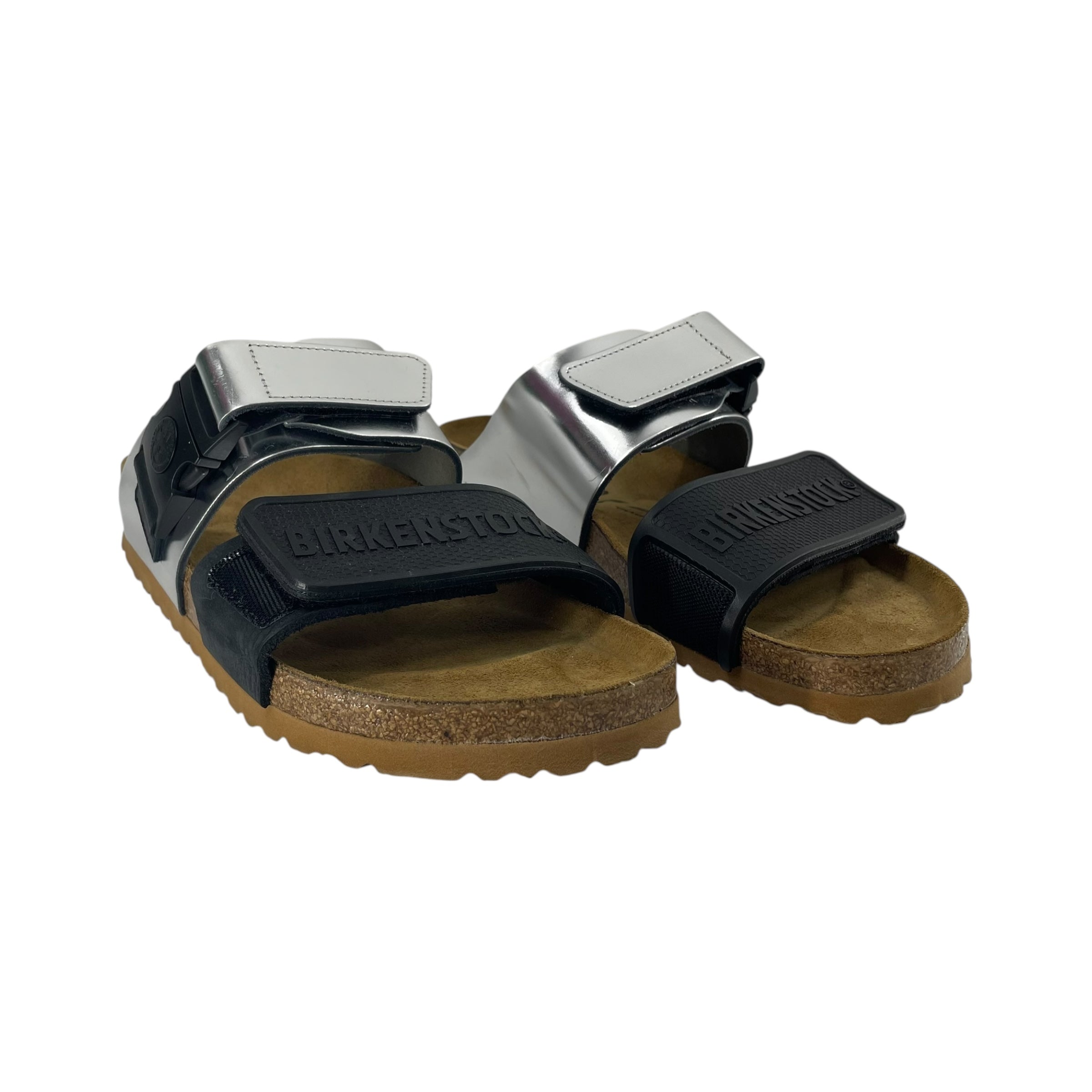BIRKENSTOCK/Rick Owens/Sandals/EU 40/Leather/BLK/Open-Toe/SILVER view 1