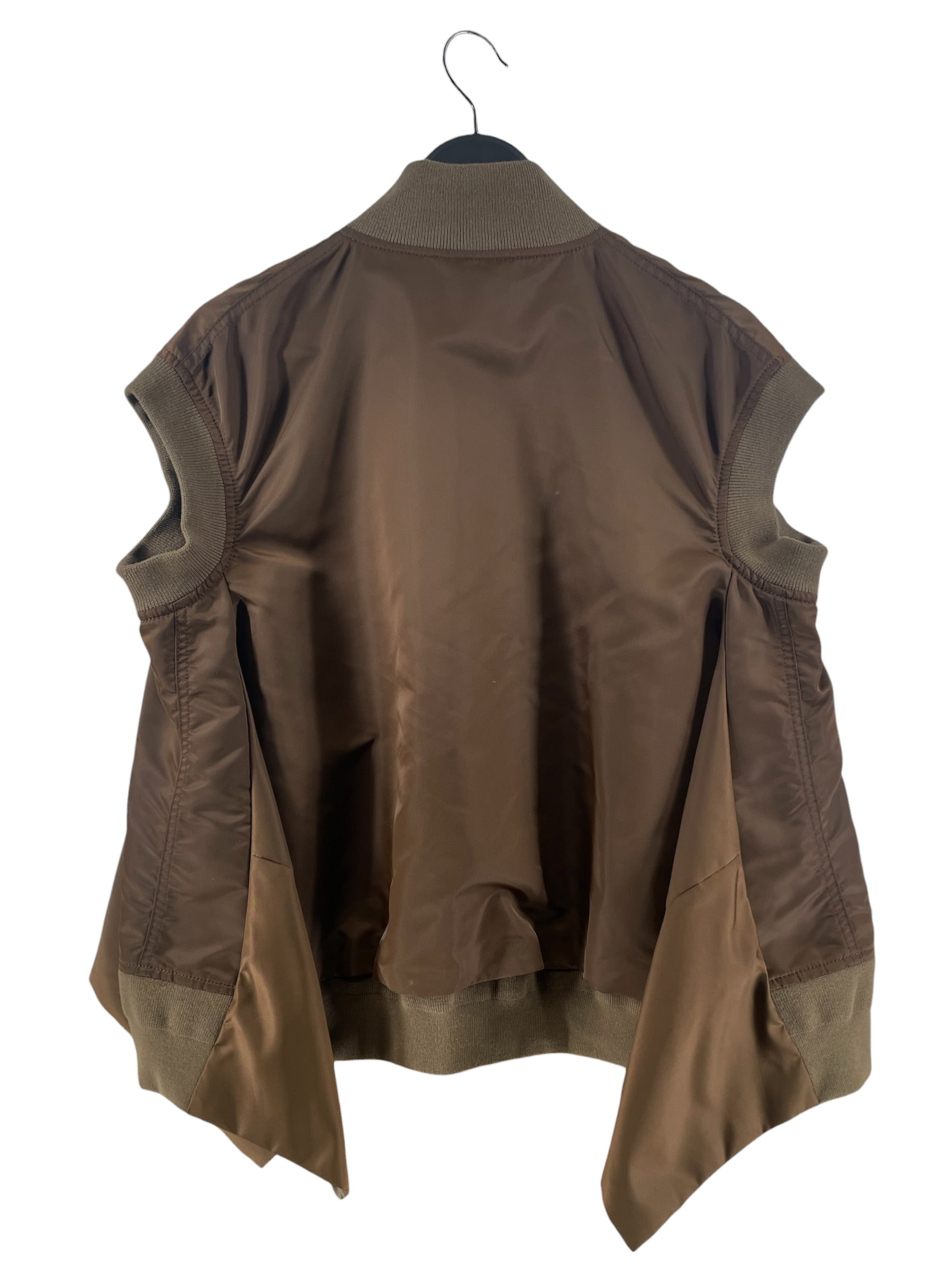 Sacai/Vest/2/Nylon/BRW/BROWN NYLON WING LIKE VEST view 2