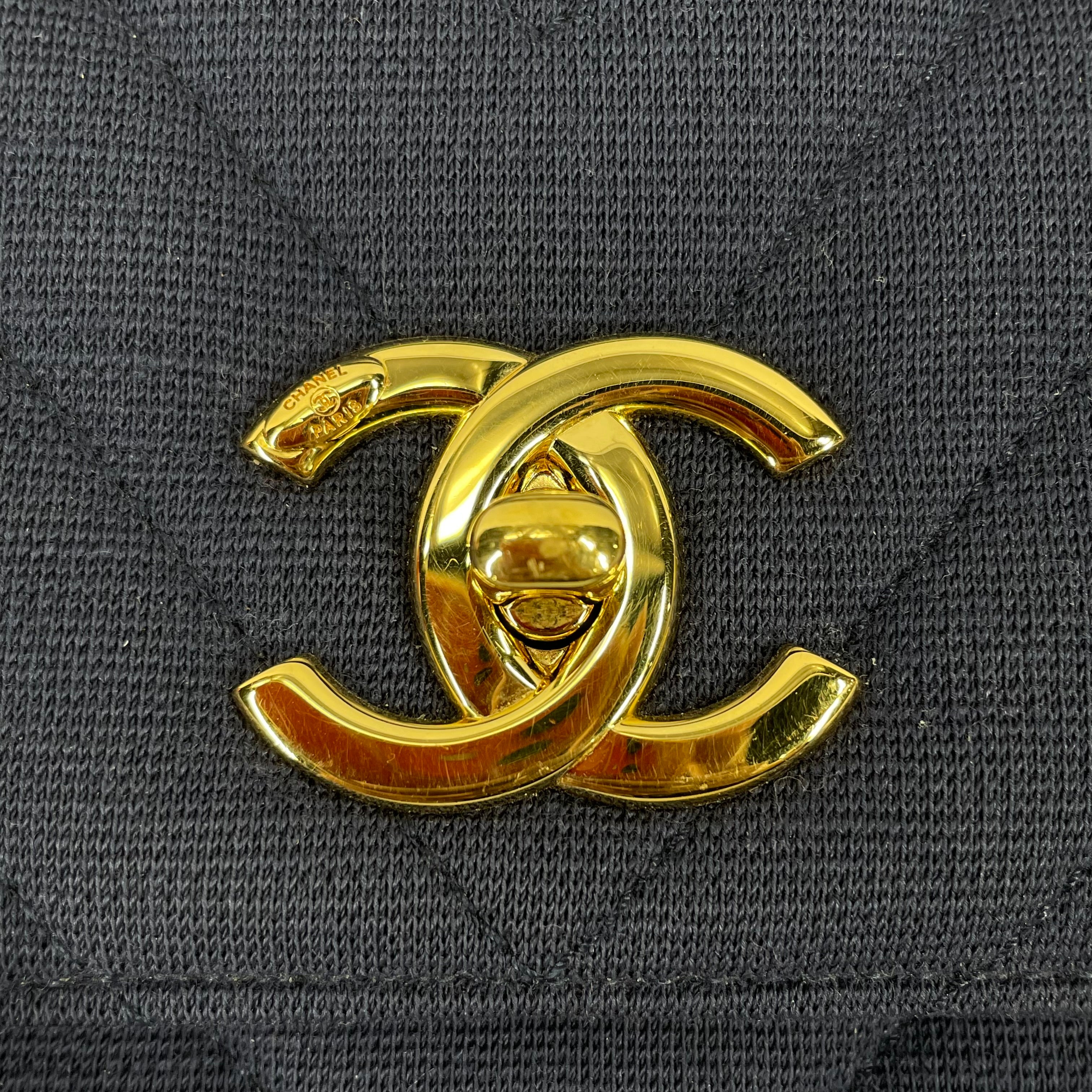 CHANEL/Cross Body Bag/Cotton/NVY/JERSEY MEDIUM TRENDY CC HANDLE view 6