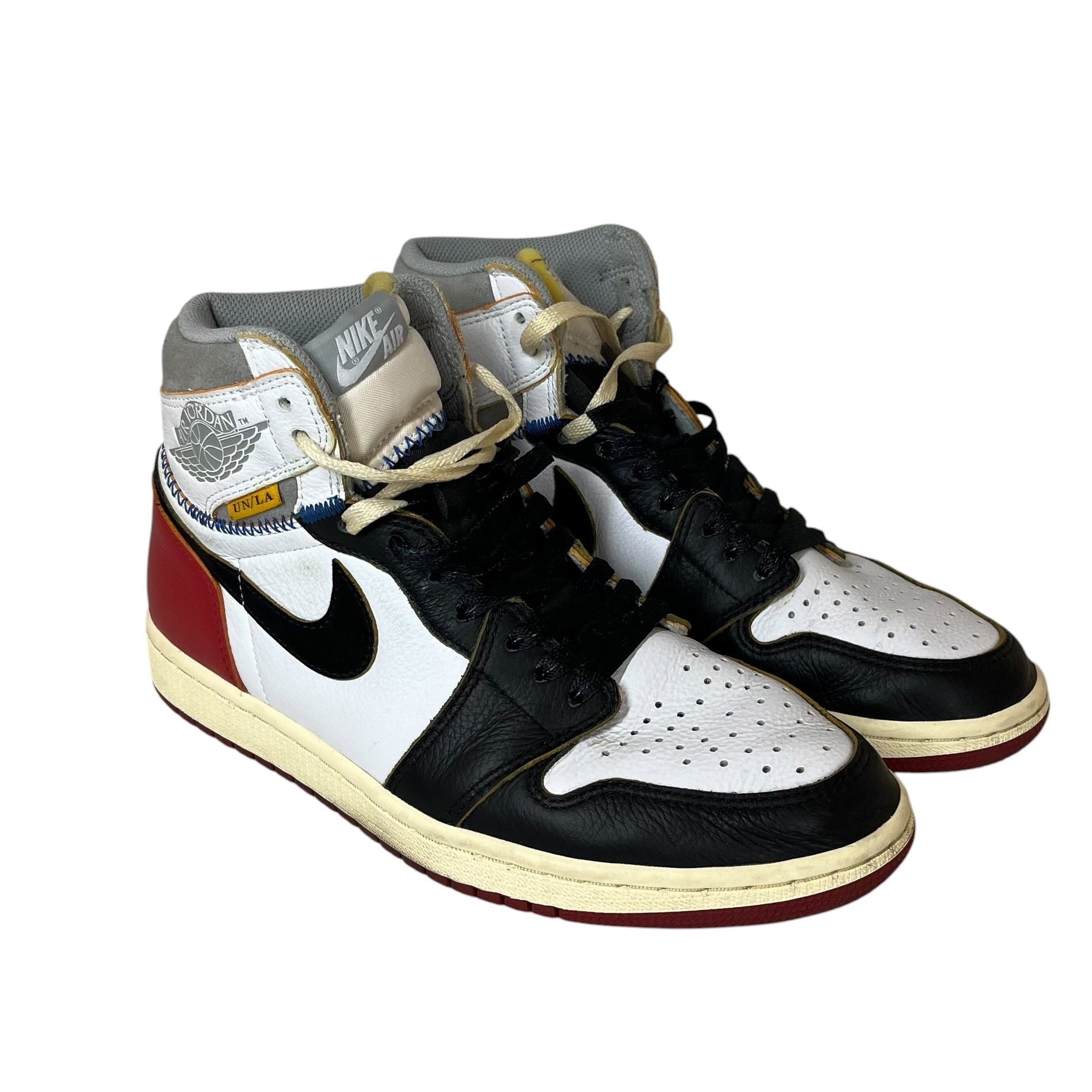 NIKE/Hi-Sneakers/US 8.5/Leather/BLK/JORDAN 1 BLACK TOE view 1