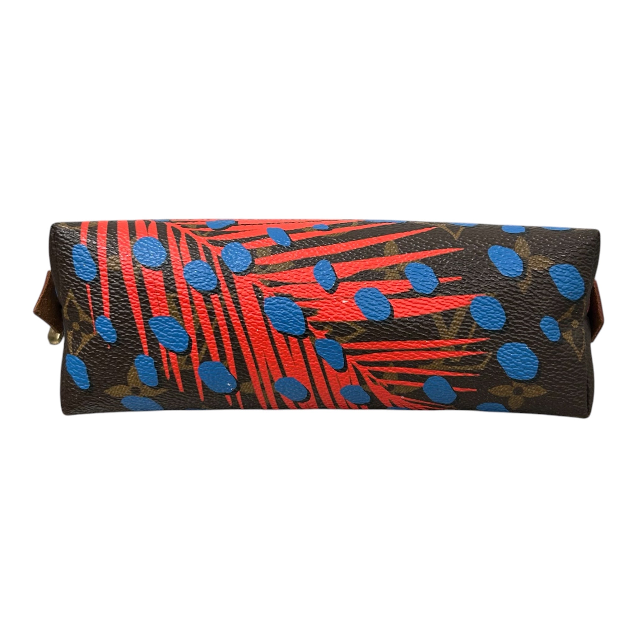 LOUIS VUITTON/Pouch/All Over Print/Leather/BRW/jungle dots view 3