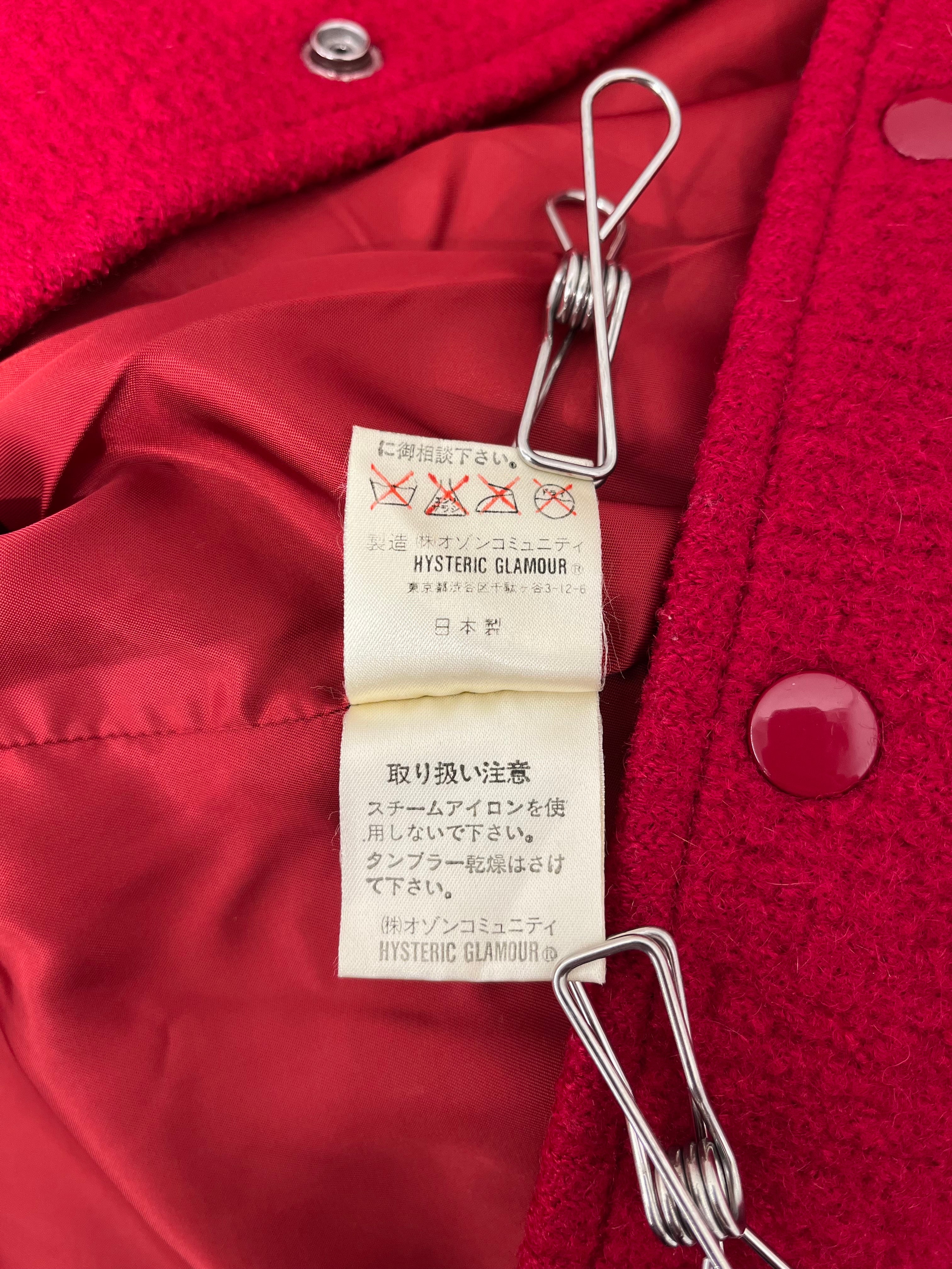 HYSTERIC GLAMOUR/Jacket/FREE/Red/Wool/ view 9